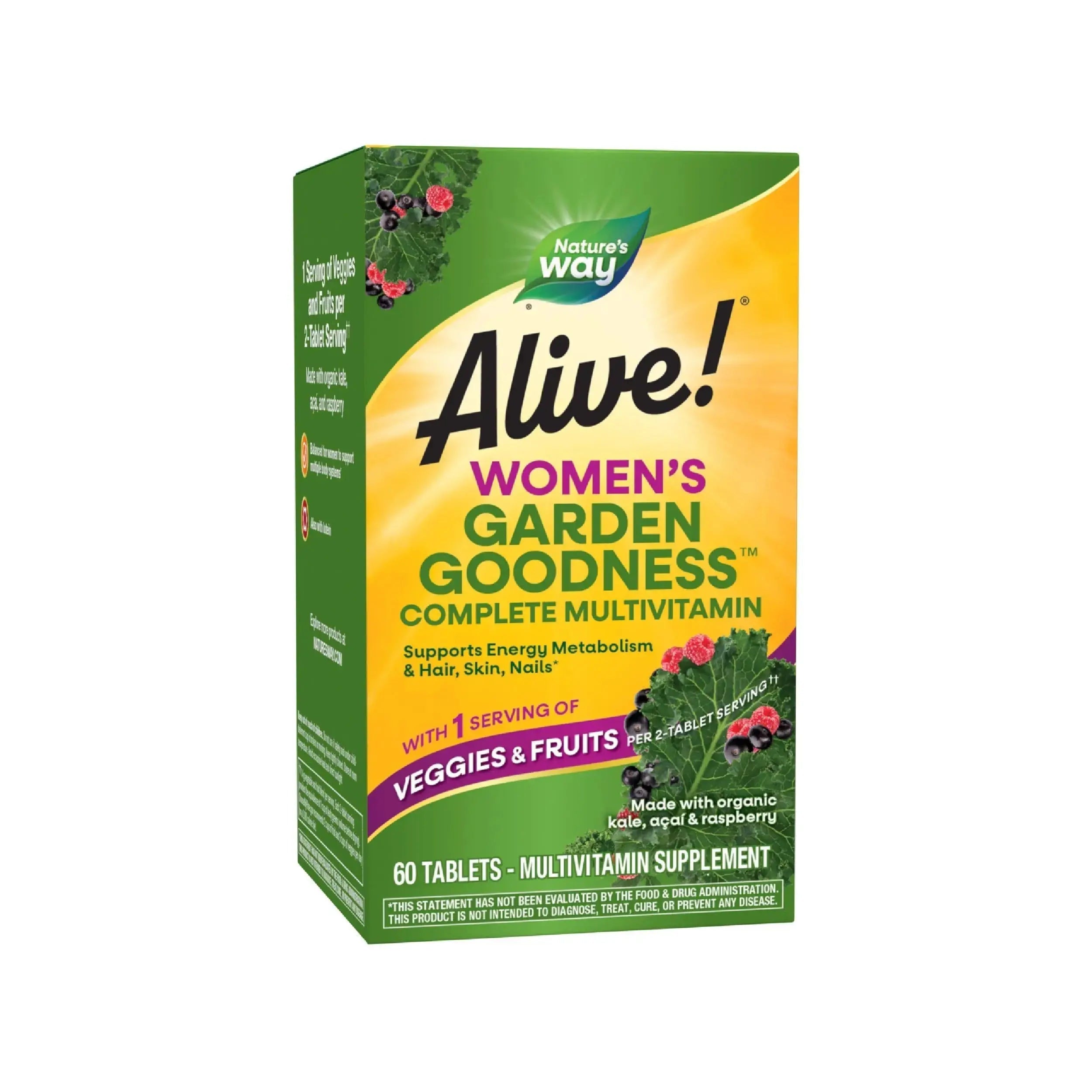 Nature's Way Alive! Garden Goodness Multivitamin for Women, High Potency B-Vitamins to Support Cellular Energy Nature's Way Au supplements