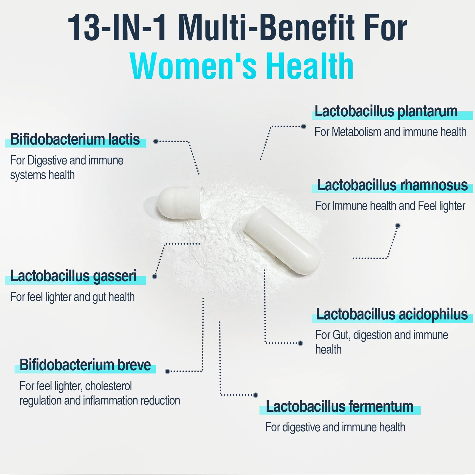 Menopause Supplements for Women, 120 Billion CFU Probiotic, 13-in-1 Herbs Probiotics Complex, for Menopause Relief, Hormone Balance, Hot Flashes, Night Sweats, Mood Swings, Gut & Immunity - 60 Capsule Dmeisy Au supplements