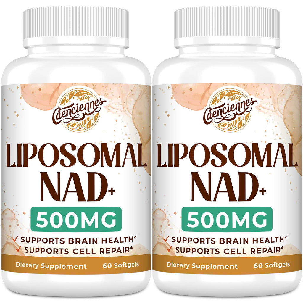 Liposomal NAD+ 500 MG Supplement, True NAD Plus Supplement, Superior Absorption, Boost NAD+ More Efficient Than Nicotinamide Riboside for Cellular Energy, Healthy Aging, 120 Serving Caenciennes Au supplements