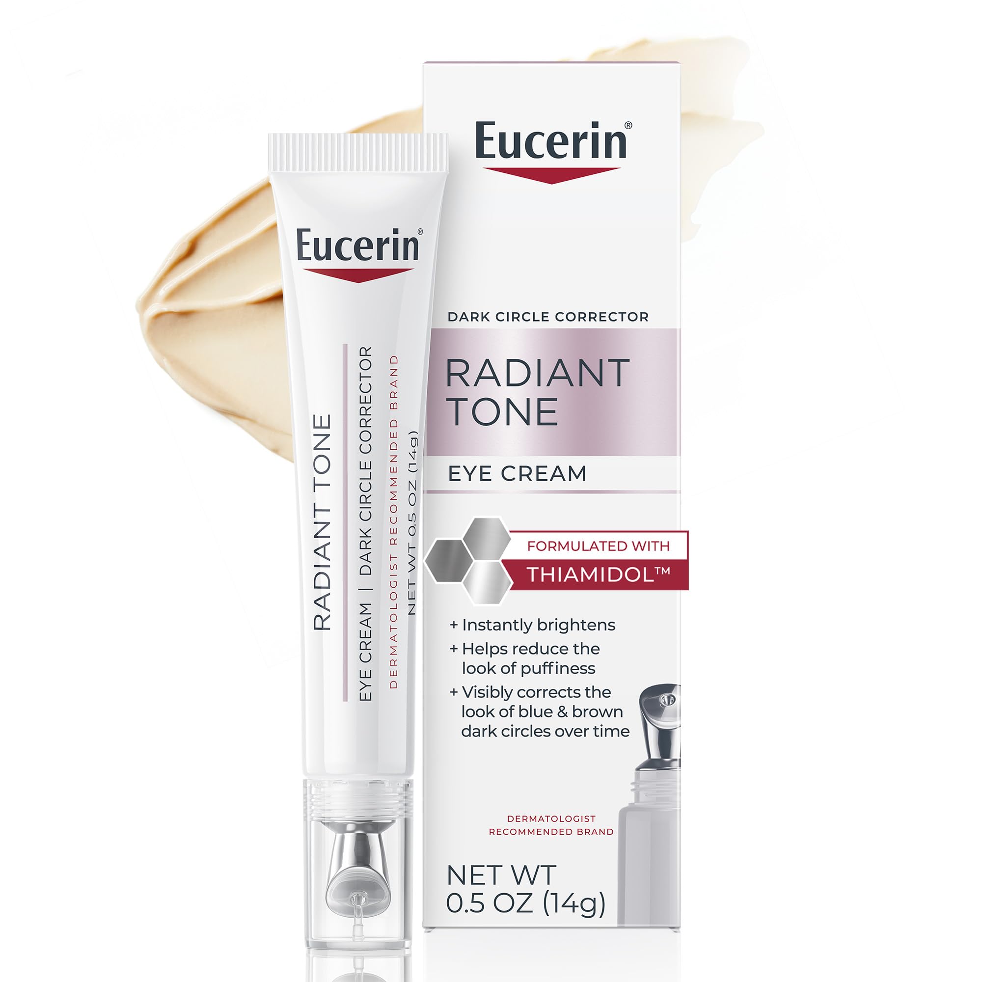 Eucerin Radiant Tone Eye Cream Dark Circle Corrector, Eye Brightening Cream with Thiamidol and Hyaluronic Acid
