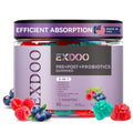 exdoo 3-in-1 Probiotic Gummies Prebiotic+Probiotic+Postbiotic with Organic Spirulina Chlorella Immune Gut & Digestive Support 90 Count exdoo Au supplements