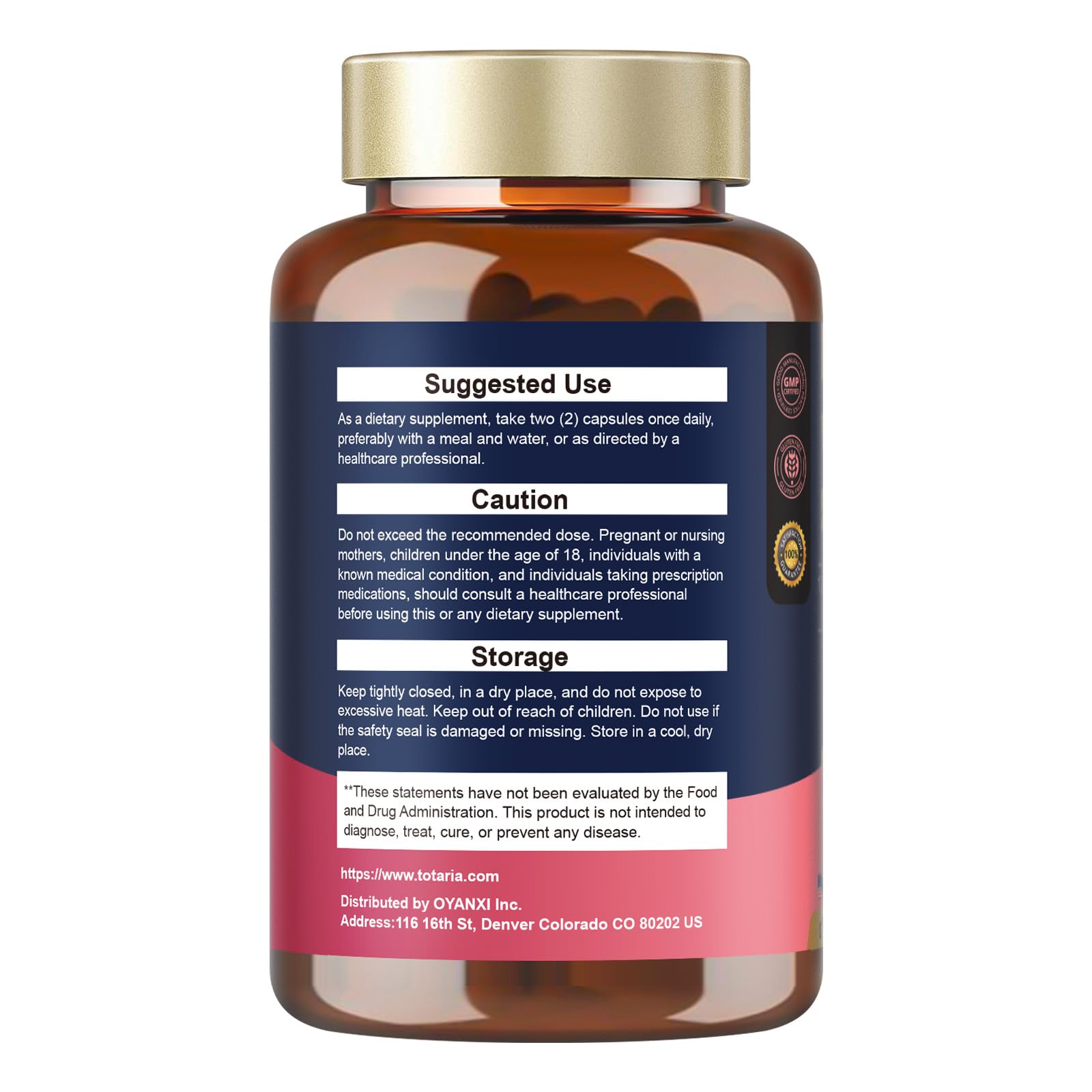 Totaria Probiotics for Women, 120 Billion Women Probiotic, with Akkermansia, Digestive Enzymes & Prebiotics, Cranberry, D-Mannose, for Gut, Vaginal, Urinary