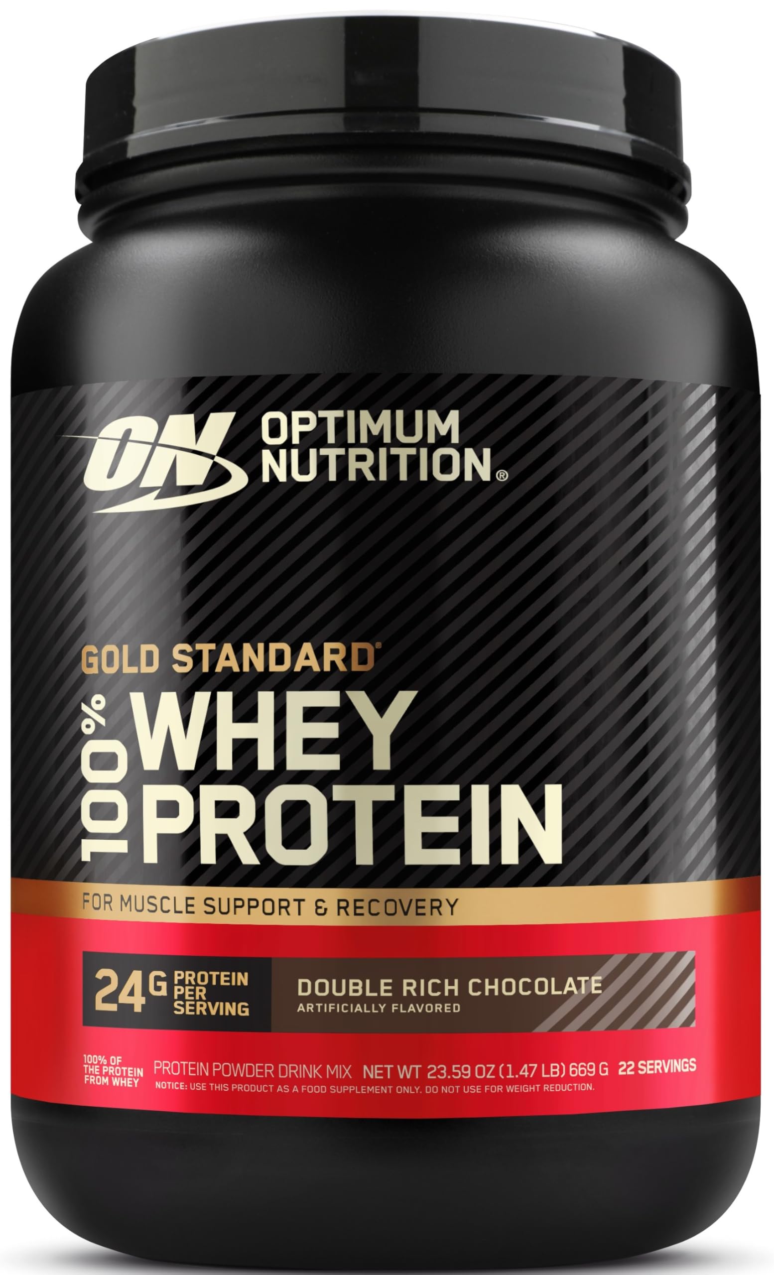 Optimum Nutrition, Gold Standard 100% Whey Protein Powder Double Rich Chocolate, 23.52 Ounce Optimum Nutrition Au supplements