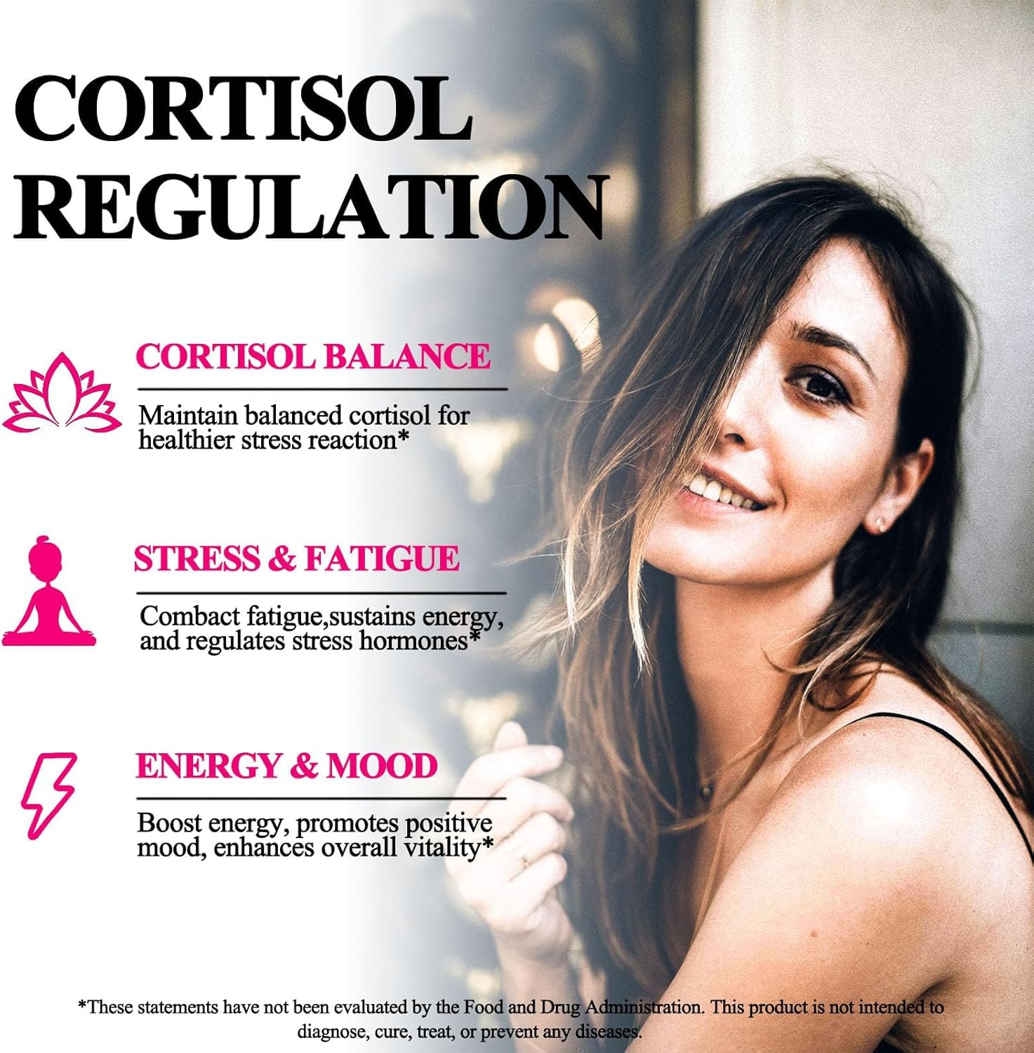 Cortisol Supplement Liquid Drops, 17-in-1 Cortisol Reducer w. Ksm-66 Ashwagandha Theanine Rhodiola Rosea Magnesium Phosphatidylserine, Hormone Balanced & Lower Cortisol for Women Calm* Relaxation AMENQ hHEALTH Au supplements
