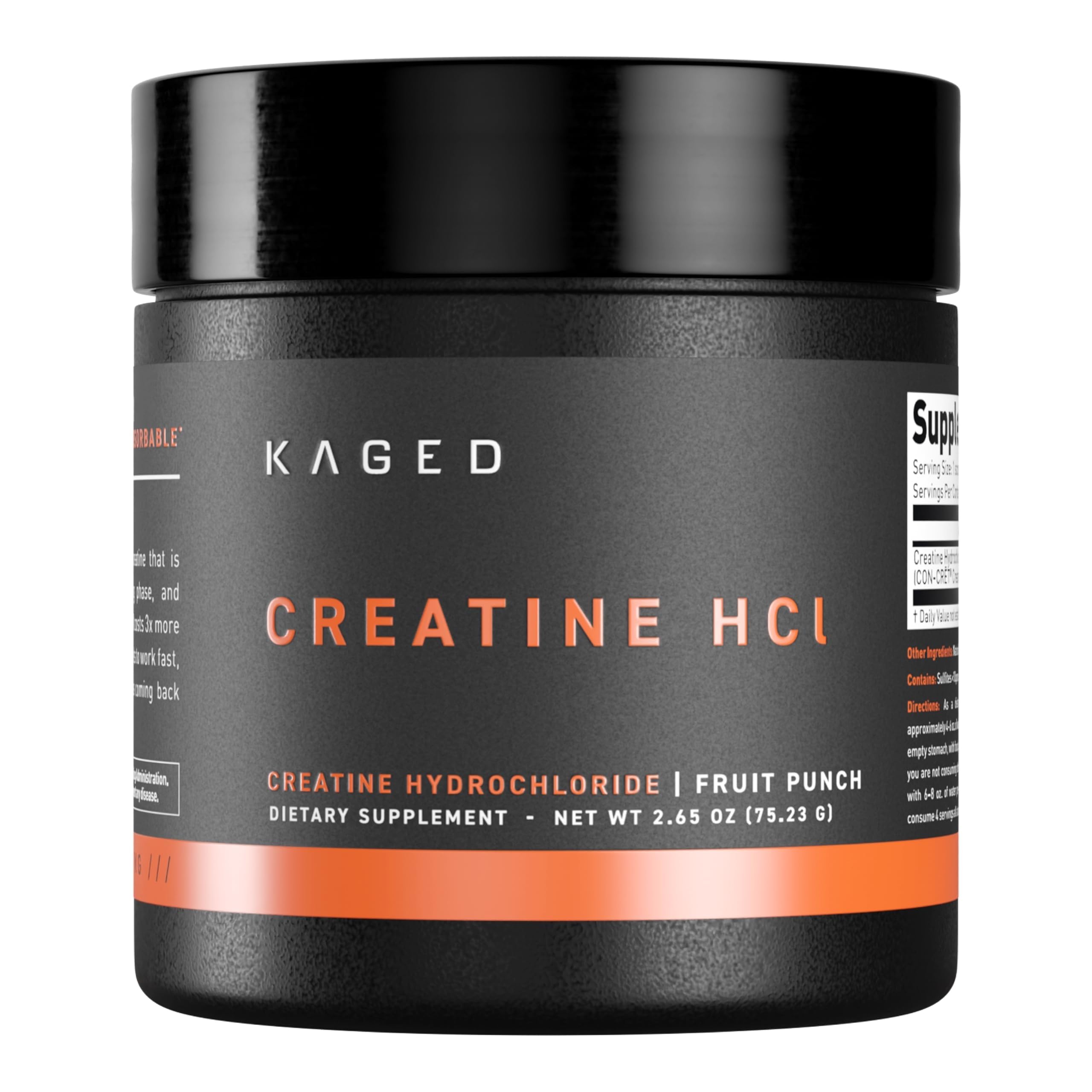 Kaged Creatine HCl Powder | 7X Concentrated vs Mono | Muscle Building & Recovery | High Absorption | No Bloating | Creatine for Men & Women