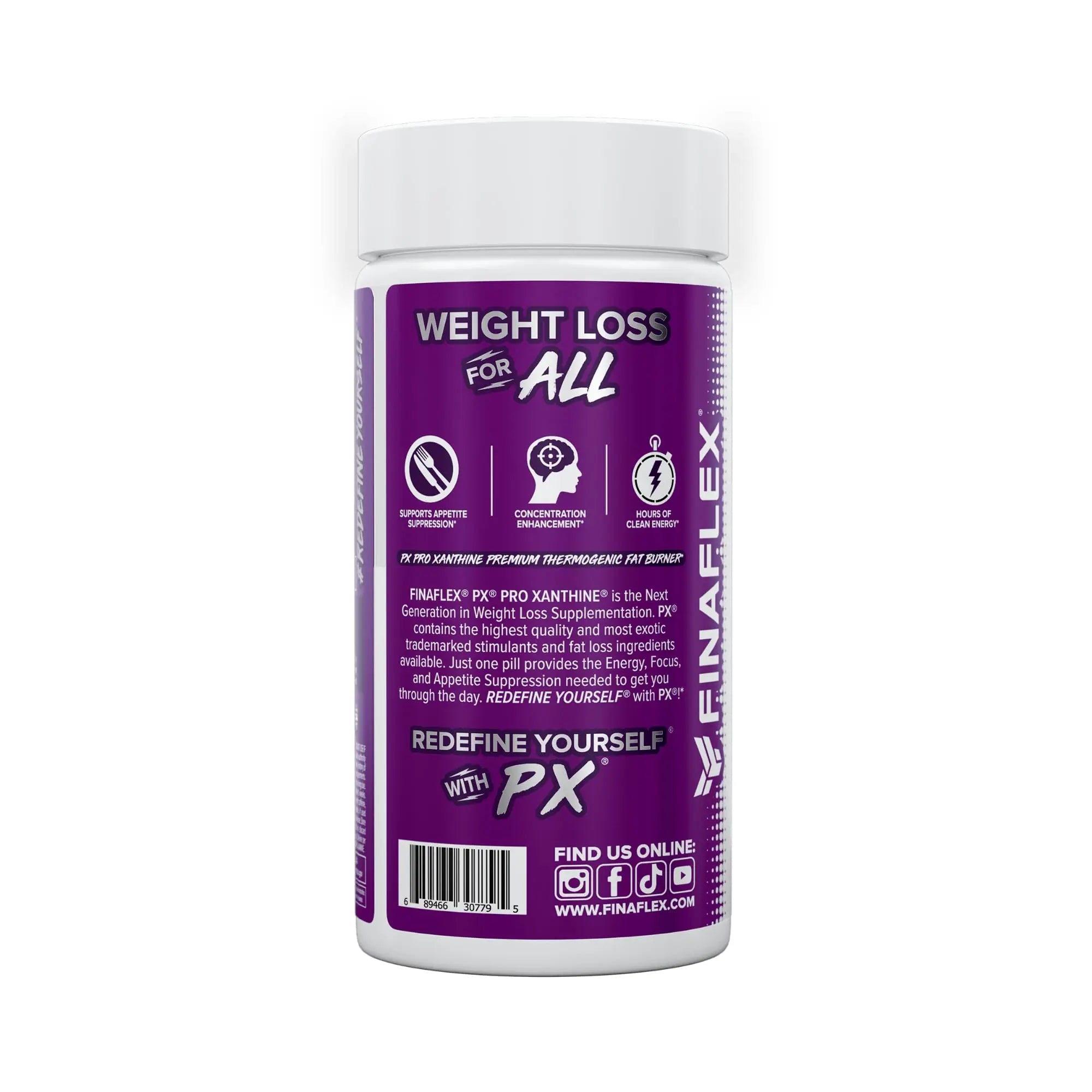 FINAFLEX PX PRO Xanthine - 60 Capsules - Thermogenic - Promotes Energy, Focus & Appetite Suppression FINAFLEX Au supplements