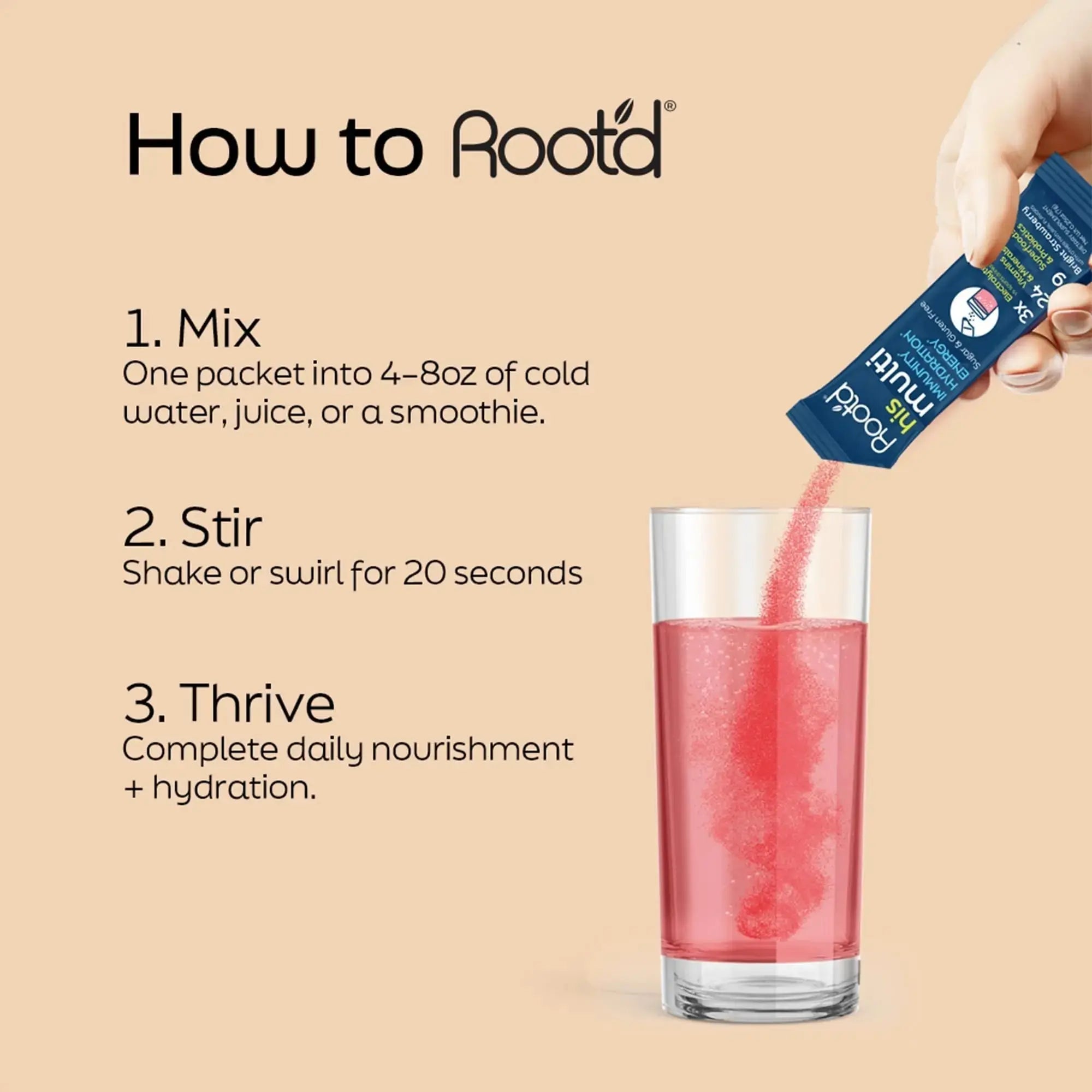 Root'd Multivitamin Powder for Men - 24 Vitamins & Minerals with 3X Electrolytes, 9 Organic Superfoods, Probiotics & Enzymes Root'd Au supplements