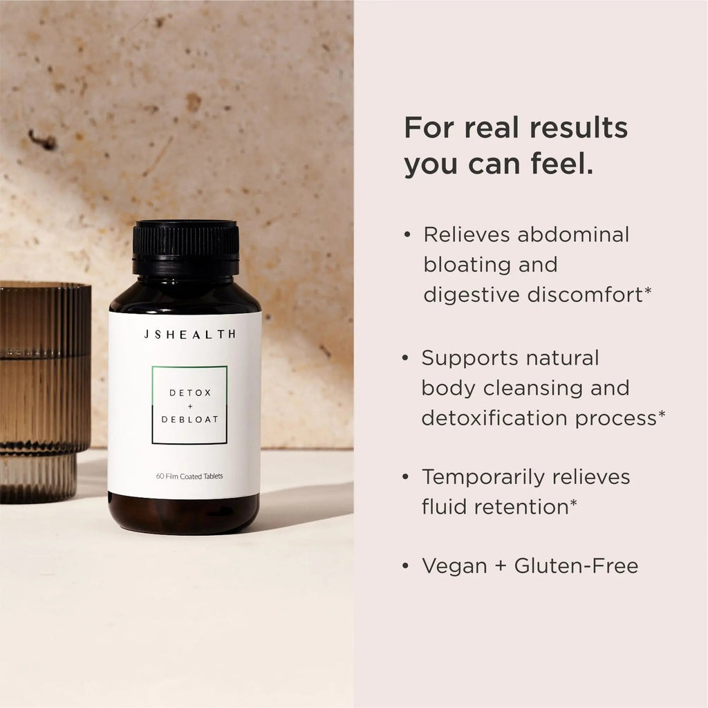 JSHealth Vitamins Detox and Debloat Liver Health Formula | Liver Detox Pills | Debloating JSHealth Au supplements