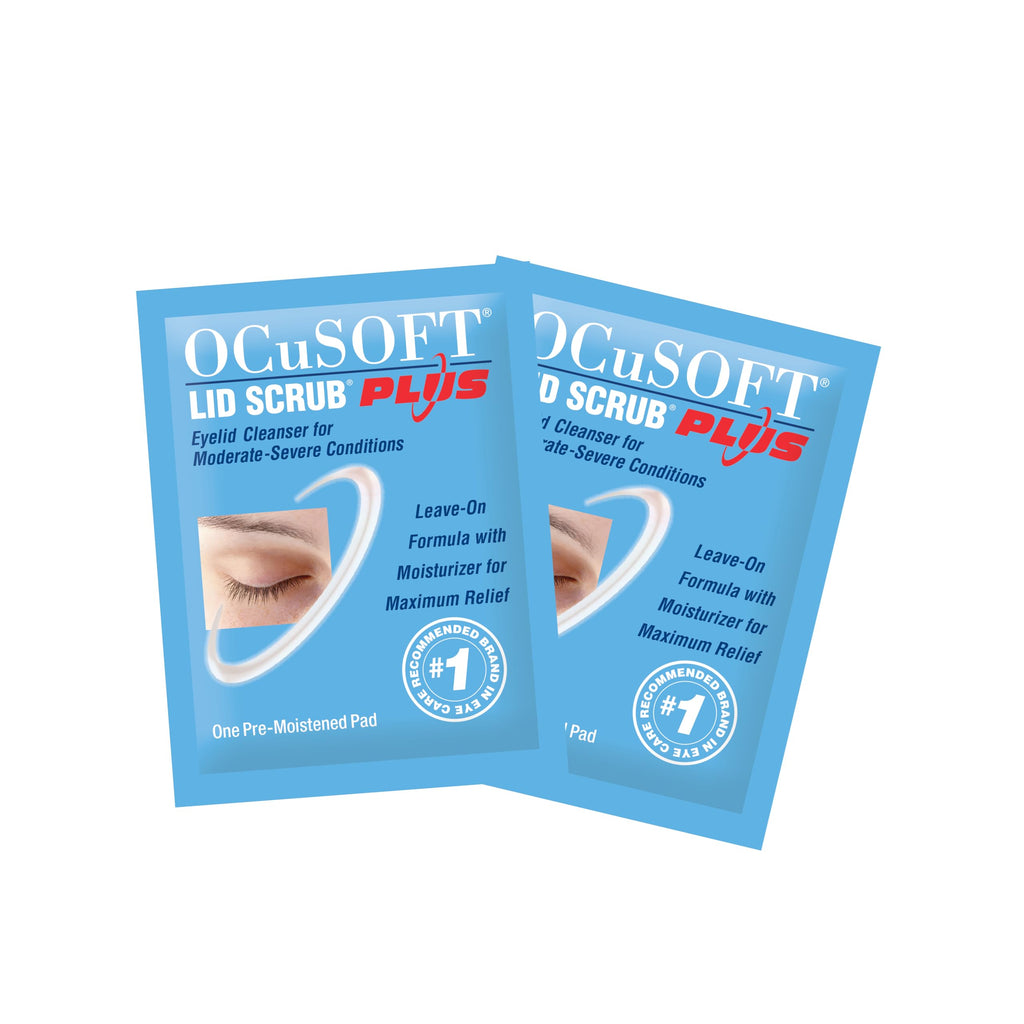 OCuSOFT Lid Scrub PLUS 35 - Pre-Moistened Leave-On Eyelid Wipes for Moderate to Severe Conditions