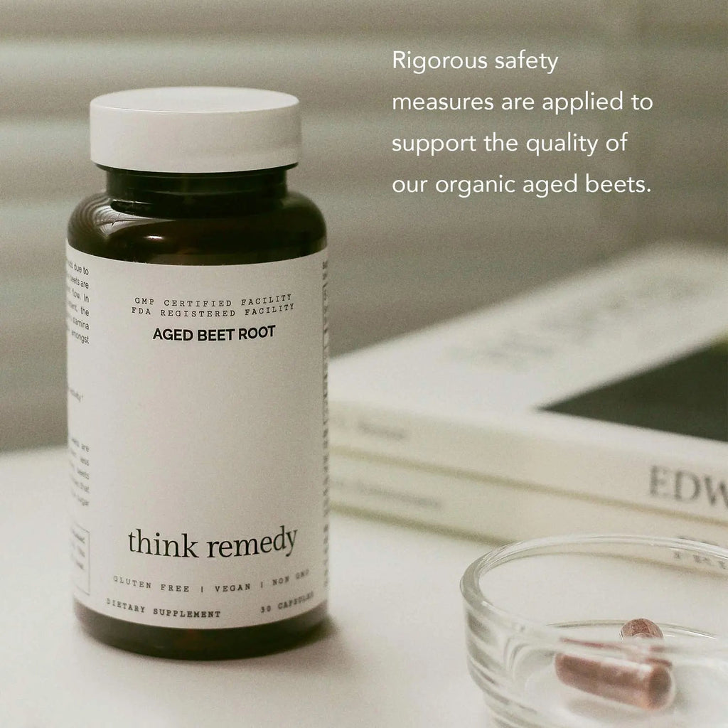Think Remedy Aged Beet Root Capsules - Beet Pills for Stamina - Organic Beet Root Powder Think Remedy Au supplements