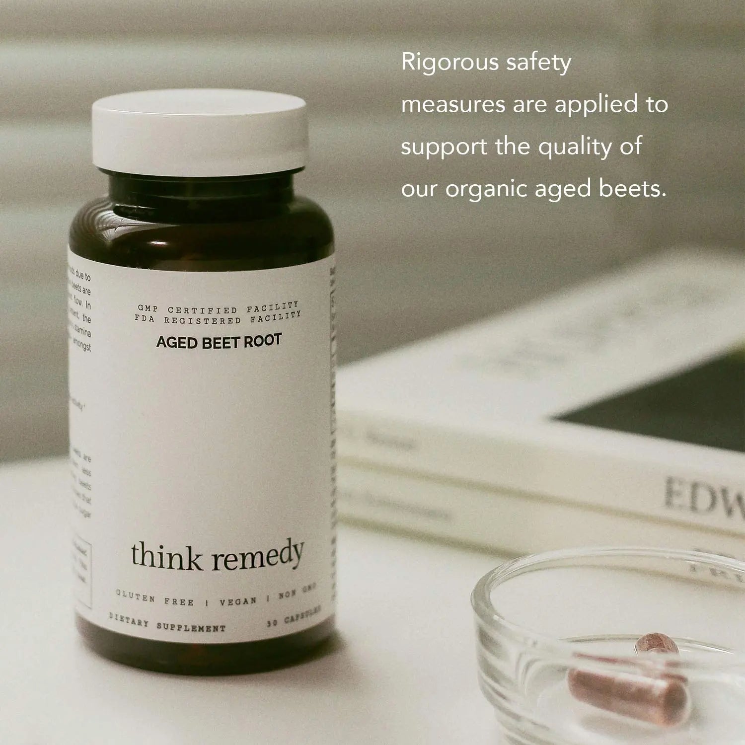Think Remedy Aged Beet Root Capsules - Beet Pills for Stamina - Organic Beet Root Powder Think Remedy Au supplements