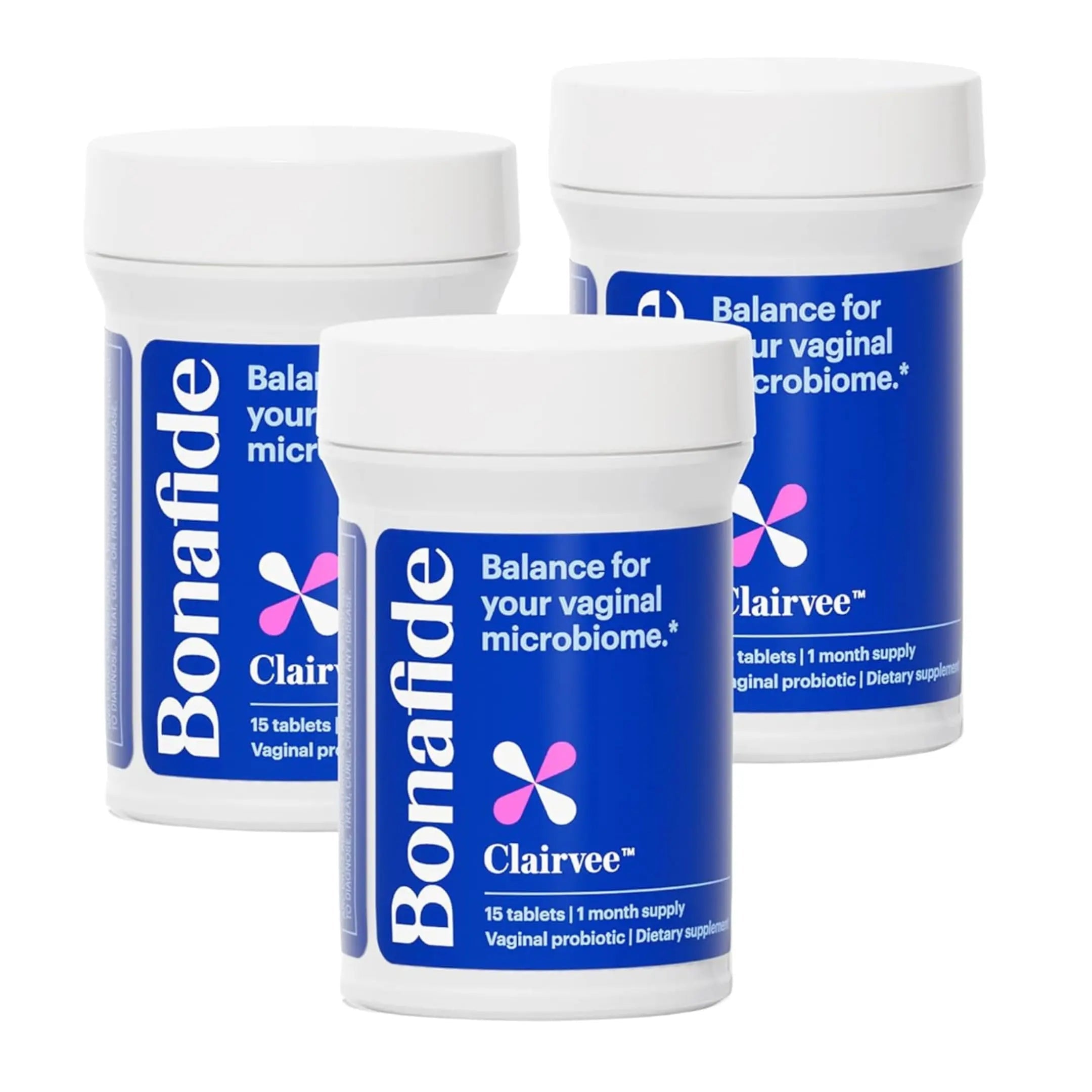 Bonafide Clairvee Vaginal Probiotic – Hormone-Free, Drug-Free Relief from Odor, Vaginal Itching and Discharge – Balances Vaginal pH Levels – 90 Day Supply (45 Capsules) Bonafide Au supplements