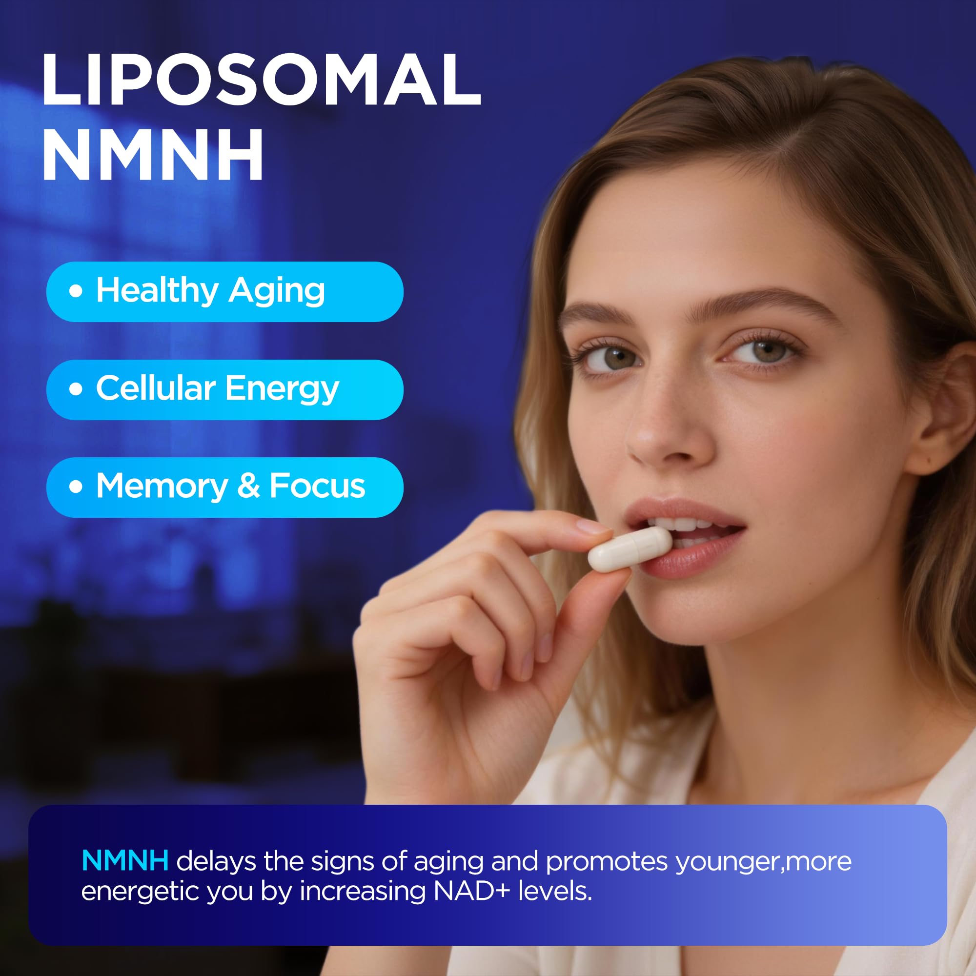 Oneoo NMNH Supplement with NAD Supplement Maximum Potency with Resveratrol & Pterostilbene, CoQ10 & Black Pepper, for Cellular Energy, Anti-Aging Support, Sirtuin Activation & Methylation Support, 120 Oneoo Au supplements