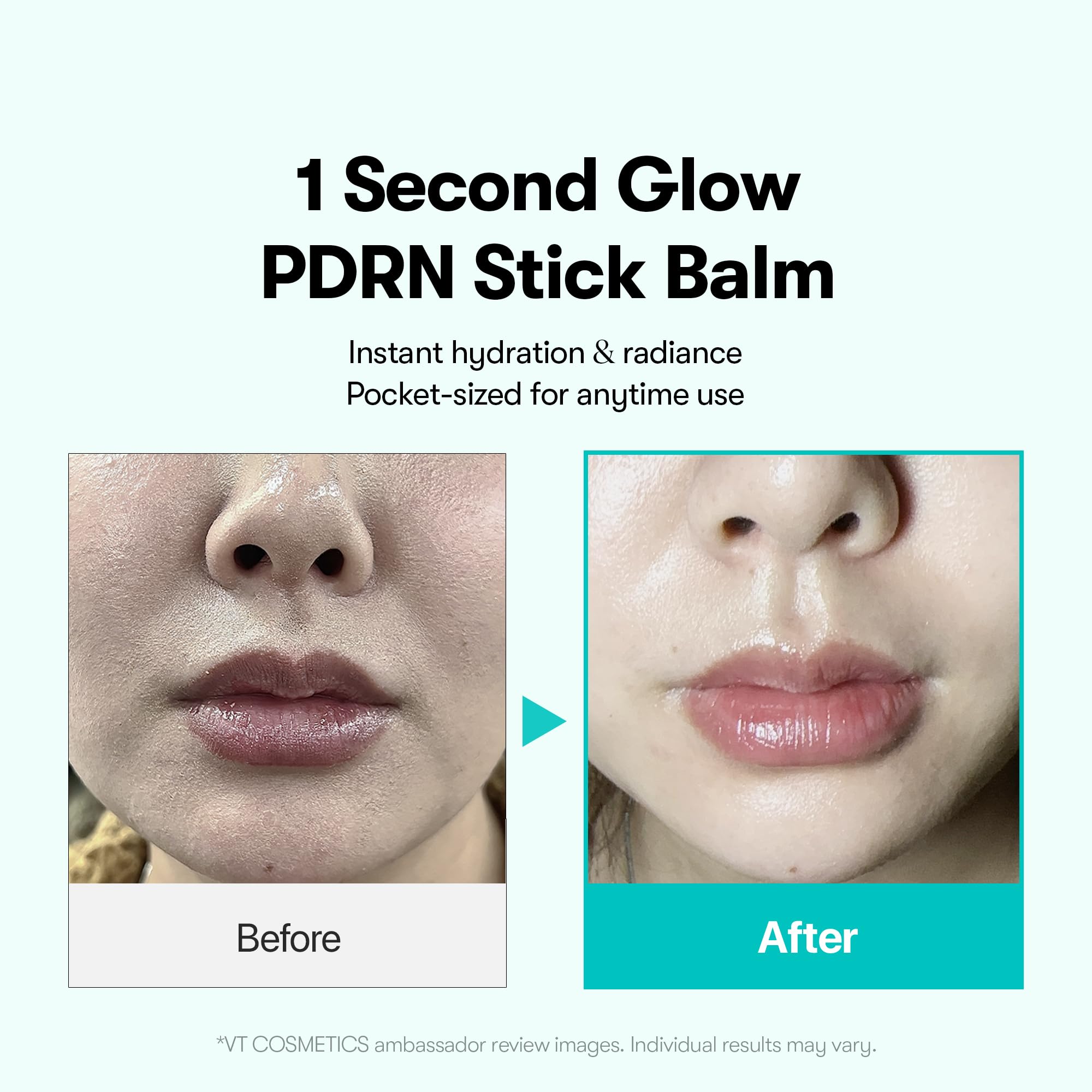 VT COSMETICS PDRN Essence Stick Balm, PDRN Collagen Multi Wrinkle Stick, All-in-One Eye & Neck Treatment