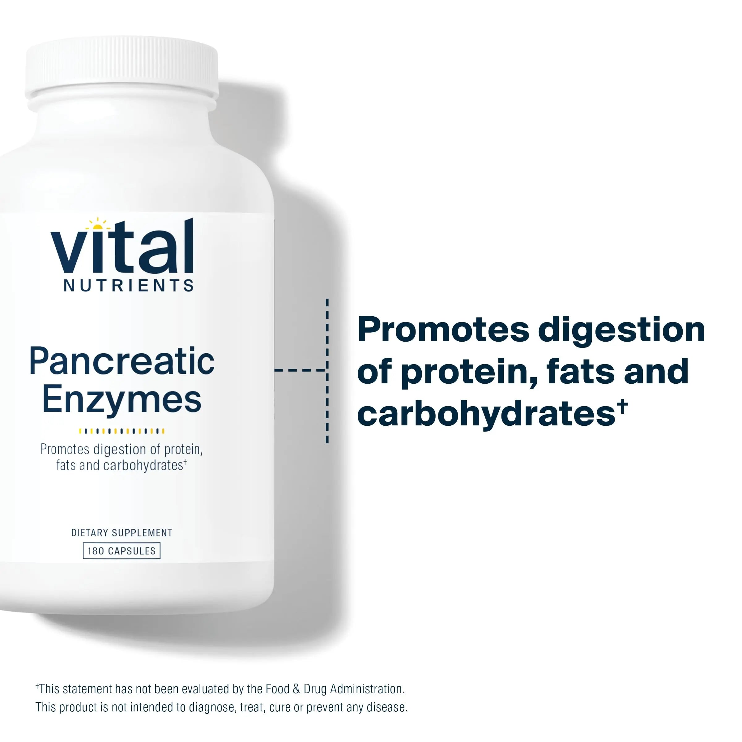 Vital Nutrients Pancreatic Enzymes 1000mg (Full Strength) | Pancreatin Digestion Supple Vital Nutrients Au supplements