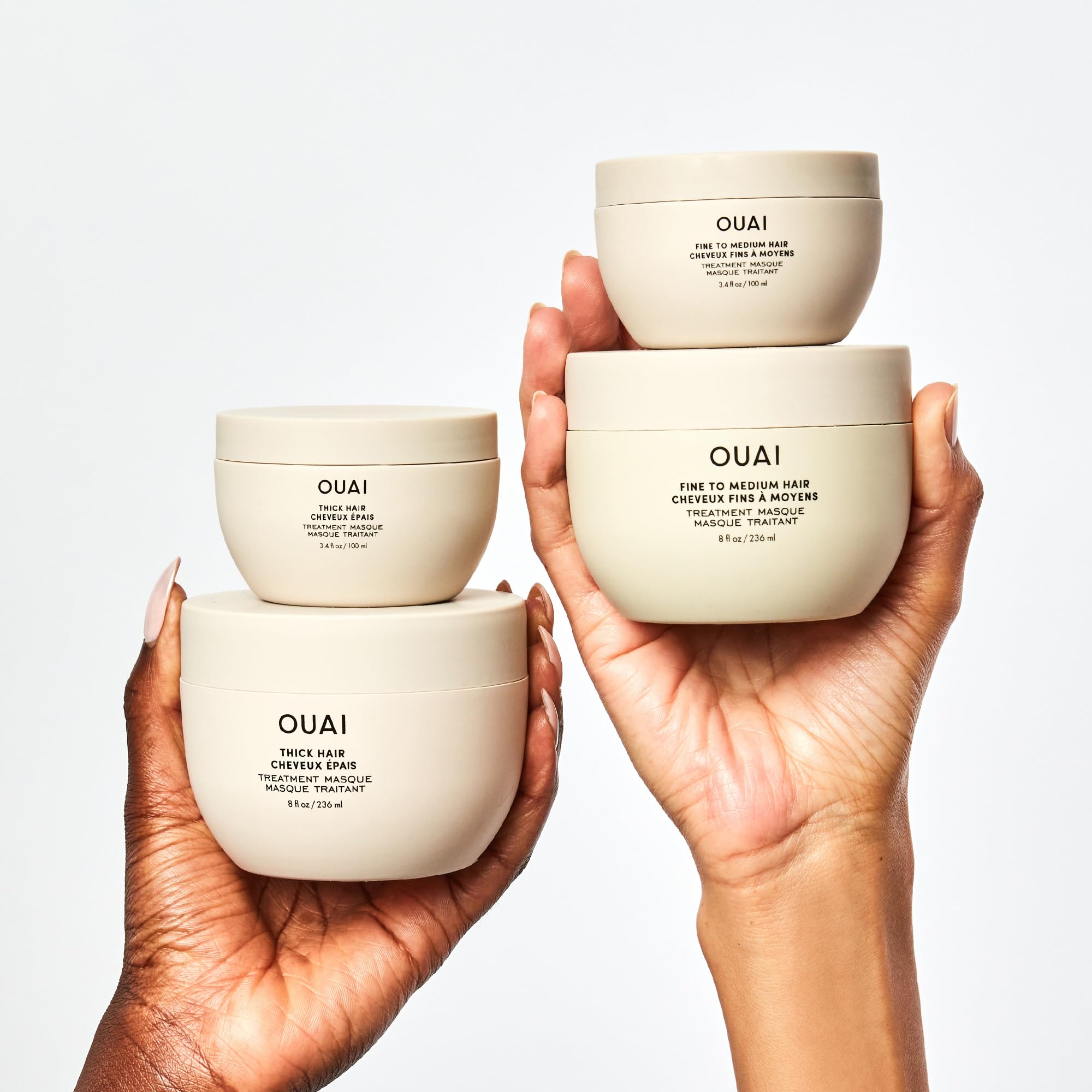 OUAI Thick Hair Mask - Treatment Masque with Almond Oil, Olive Oil, & Hydrolyzed Keratin to Restore Damaged Hair - Phthalate & Paraben Free Masque (3.4 Oz) OUAI Au supplements
