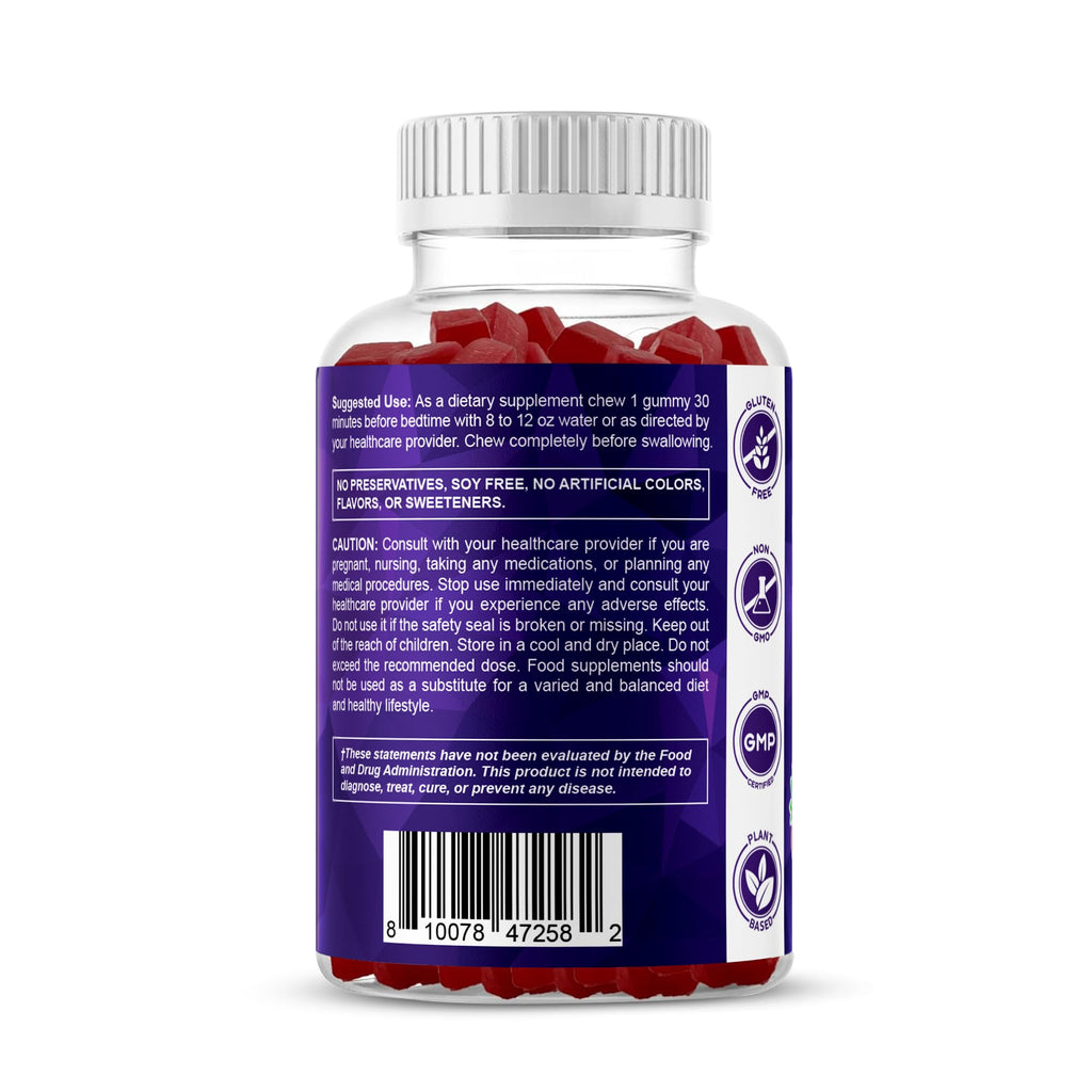 Vitamatic Sugar Free Melatonin 30mg per Gummy - 60 Servings - 60 Vegetarian Gummies - Non-Habit Forming Supplement (60 Count (Pack of 1))