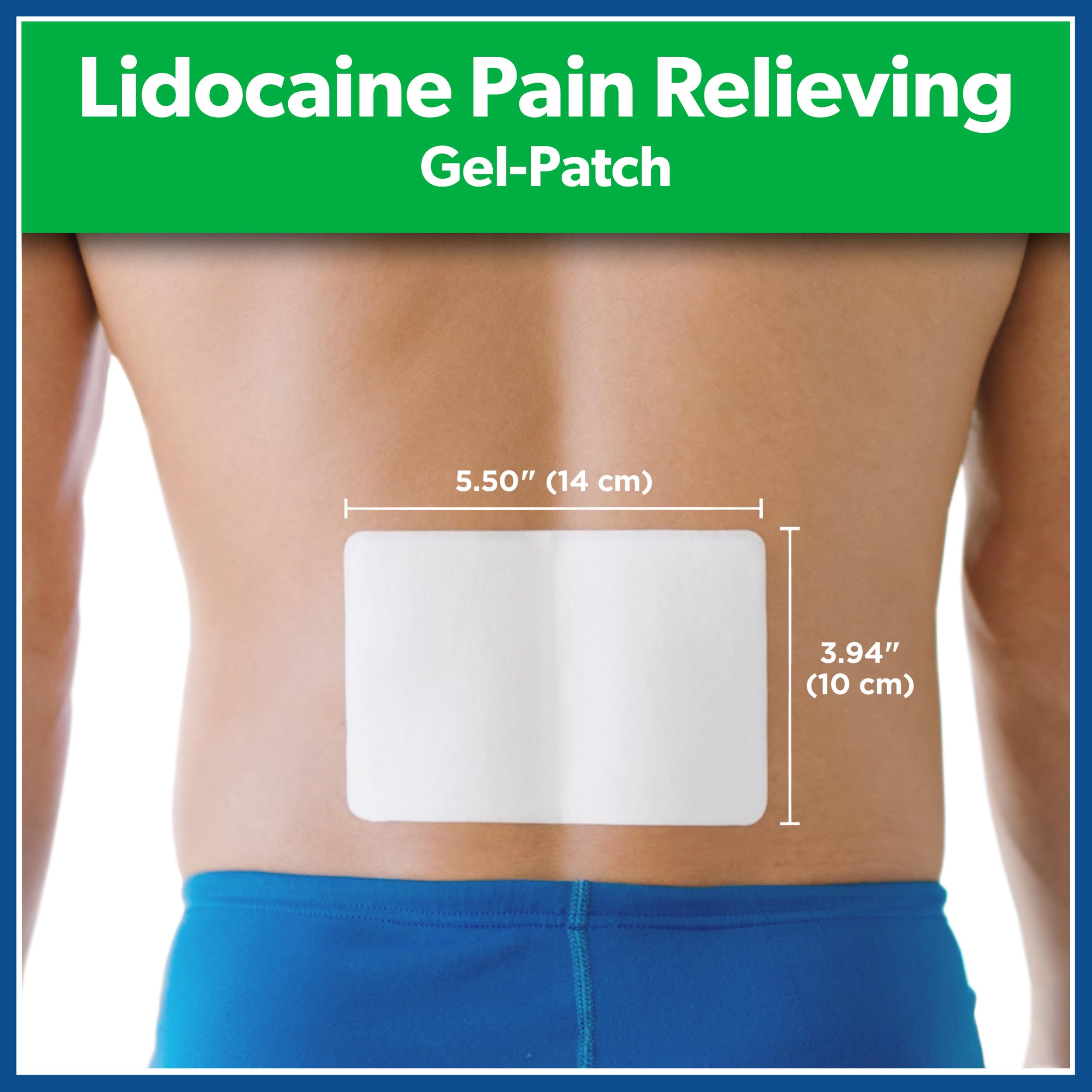 Salonpas Lidocaine 4% Pain Relieving Gel-Patch, 6 Count, for Back, Neck, Shoulder, Knee & Elbow Pain Salonpas Au supplements