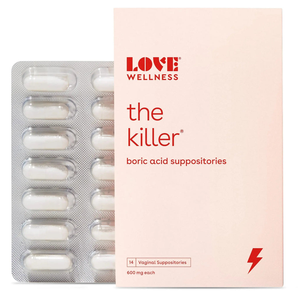 Love Wellness Boric Acid Suppositories for Women, The Killer | Vaginal Supp Love Wellness Au supplements