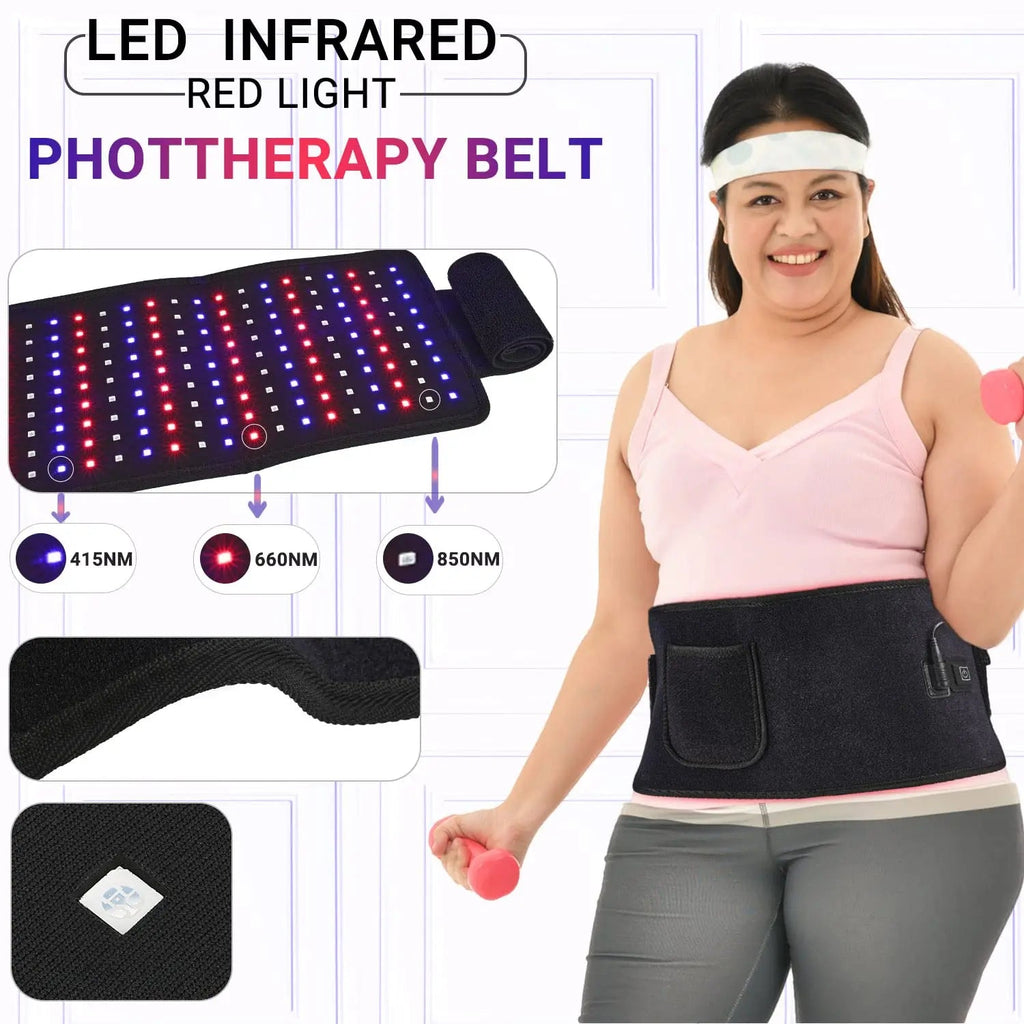 LPSAFP Red Light Therapy Belt for Body, Wearable Device with Blue, red and Near Infrared Light LPSAFP Au supplements