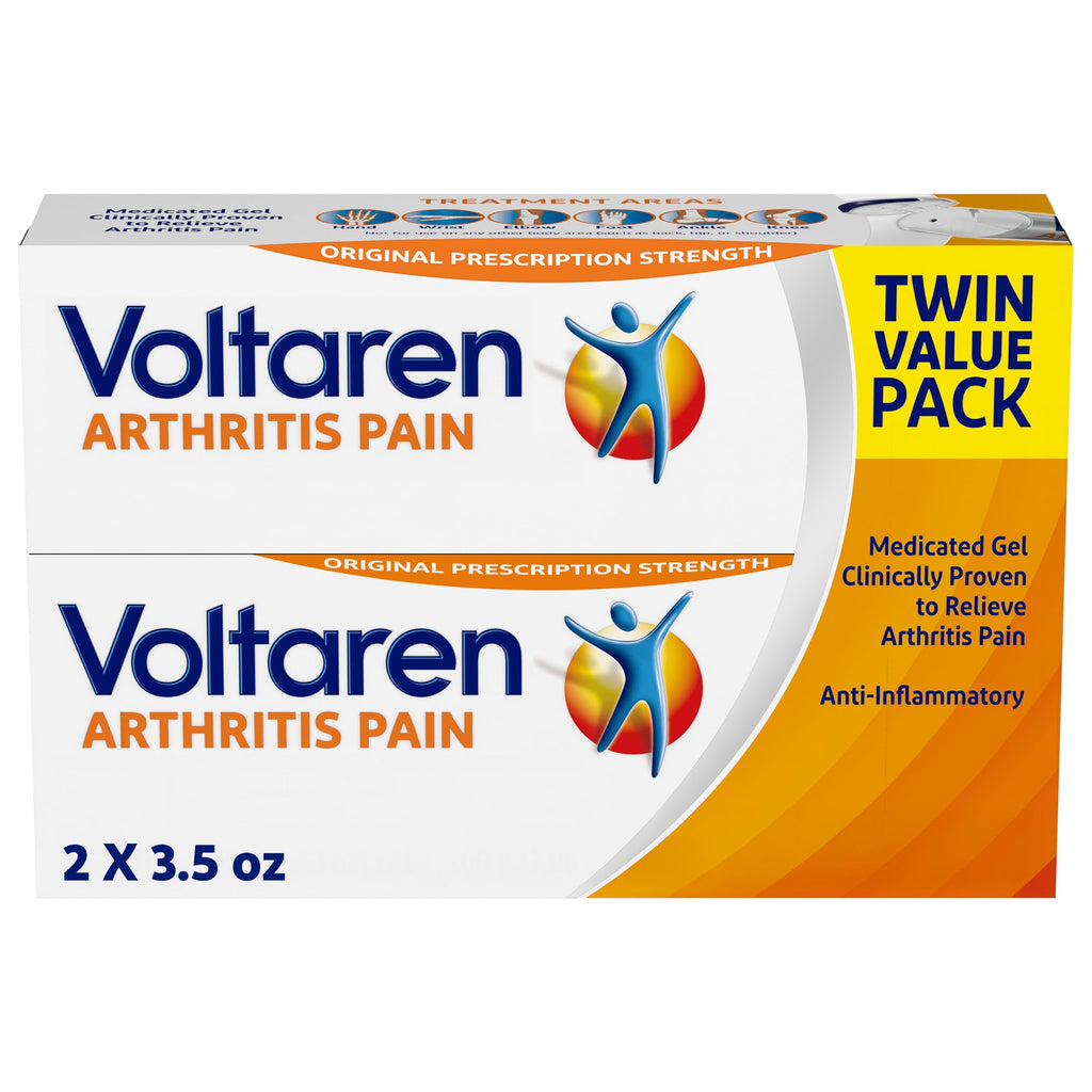 Voltaren Arthritis Pain Gel for Powerful Topical Arthritis Pain Relief with Diclofenac - NEW Easy Open Cap - 100 g x 2 Voltaren Au supplements