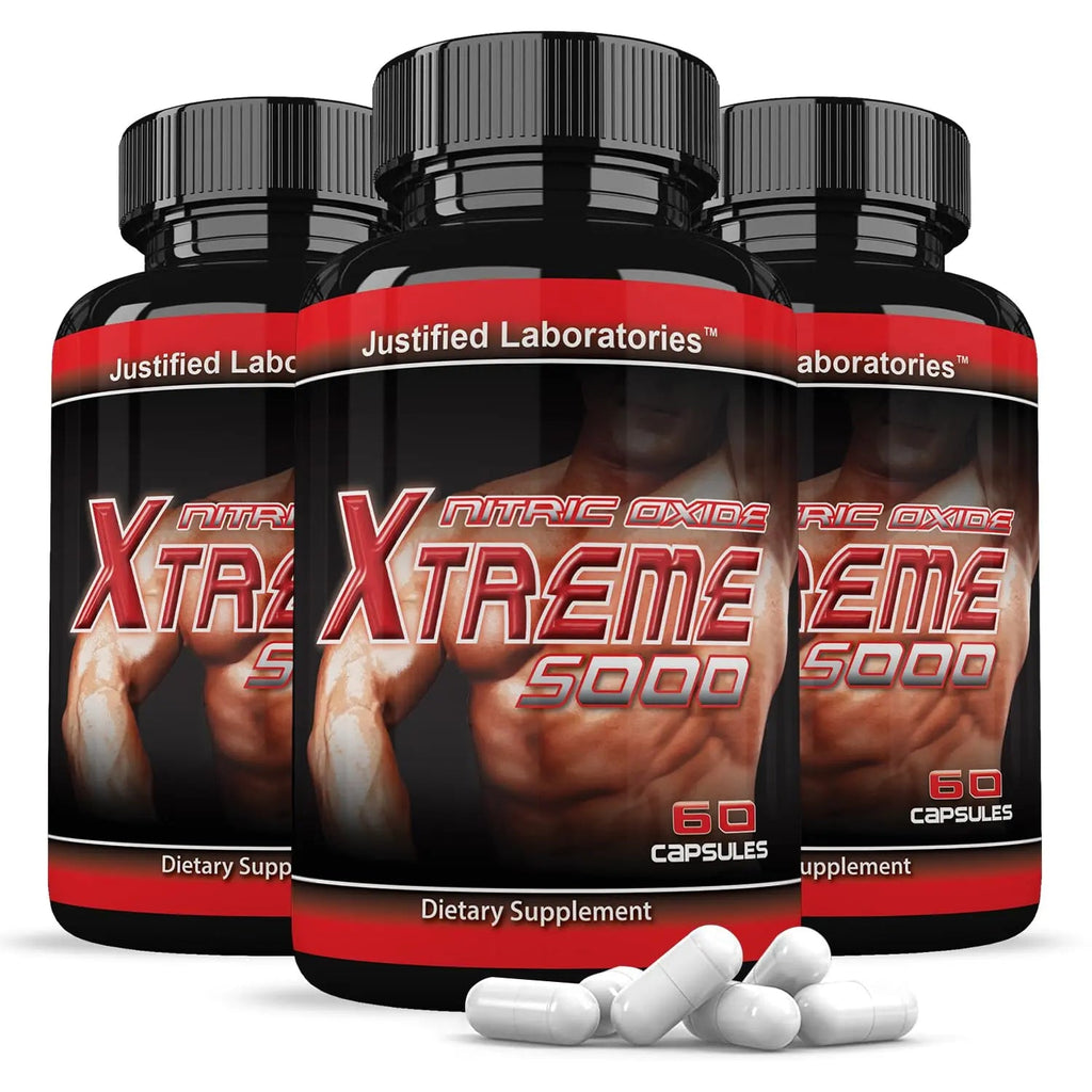 (3 Pack) Nitric Oxide Xtreme 5000 Advanced Men's Heath Formula 60 Capsules Justified Laboratories Au supplements