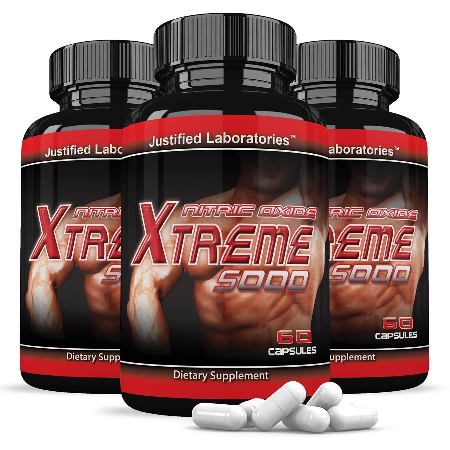 (3 Pack) Nitric Oxide Xtreme 5000 Advanced Men's Heath Formula 60 Capsules Justified Laboratories Au supplements