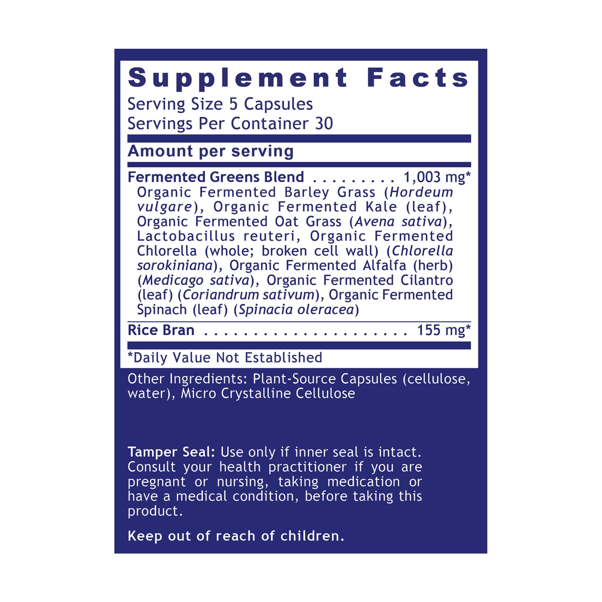 Quantum Nutrition Labs Quantum Fermented Greens- Super Greens Supplement, Superfood Blend, Organic Vitamins with Probiotic - Daily Greens with Spinach, Chlorella