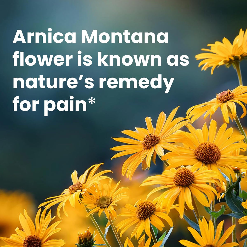 Sanar Naturals Arnica Roll On, 3 oz | Fast Acting Muscle Rub Relief & Joint Support | Soothing Topical Arnica Clear Gel for Post Workout and Daily Use | Non-Greasy, Travel Size Sanar Naturals Au supplements
