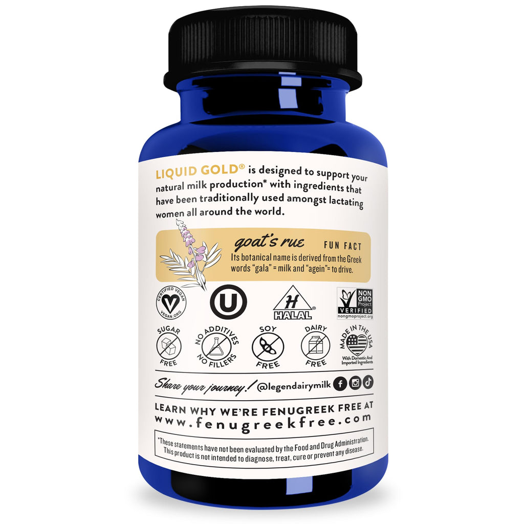Legendairy Milk Liquid Gold Lactation Support | Lactation Supplement with Organic Goats Rue, Milk Thistle, Shatavari, Fennel, Alfalfa & Anise