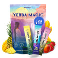 Yerba Magic Instant Yerba Mate Powder Packets – Clean Energy & Focus Drink Mix for Gut Health – Nootropic Blend with Lion’s Mane, L-Theanine, Prebiotics & Probiotics – Low Sugar Natural Caffeine – Variety Pack, 24 Sticks Brainista Au supplements