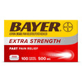 Bayer Aspirin Extra Strength, Aspirin 500mg, Pain Relief Pills, Fever Reducer and Headache Relief for Adults, 100 ct Bayer Au supplements