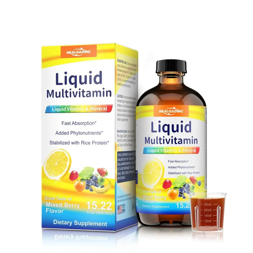 HEALOADING Nutritious Liquid Multivitamin for Women：Liquid Multi Vitamin with Amino Acids Zinc Selenium Mixed Fruit Flavor HEALOADING Au supplements