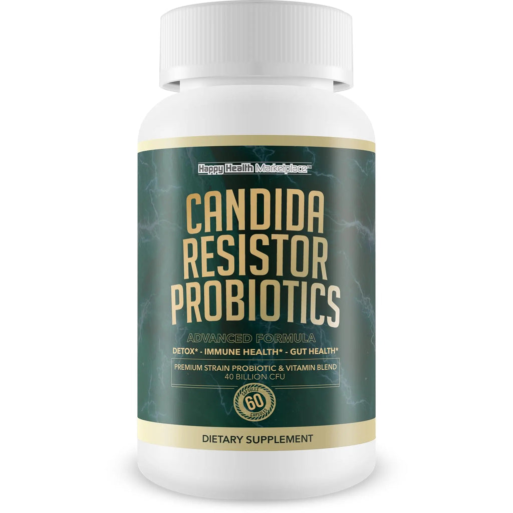 Candida Resistor Probiotics - Our Best Candida Support Capsules - Our Pills for Candida Happy Health Marketplace Au supplements