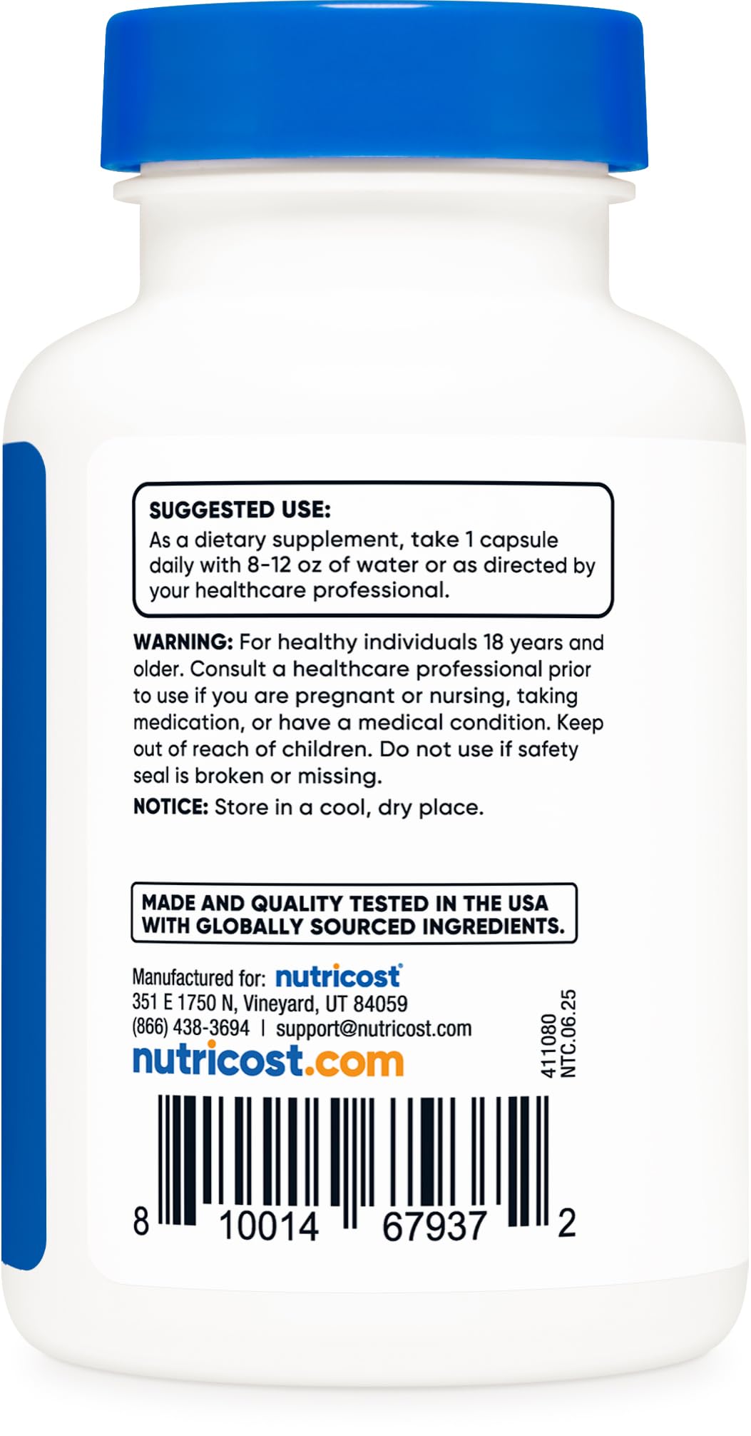 Nutricost L-Theanine 200mg, 120 Capsules, Double Strength - Non-GMO, Gluten Free