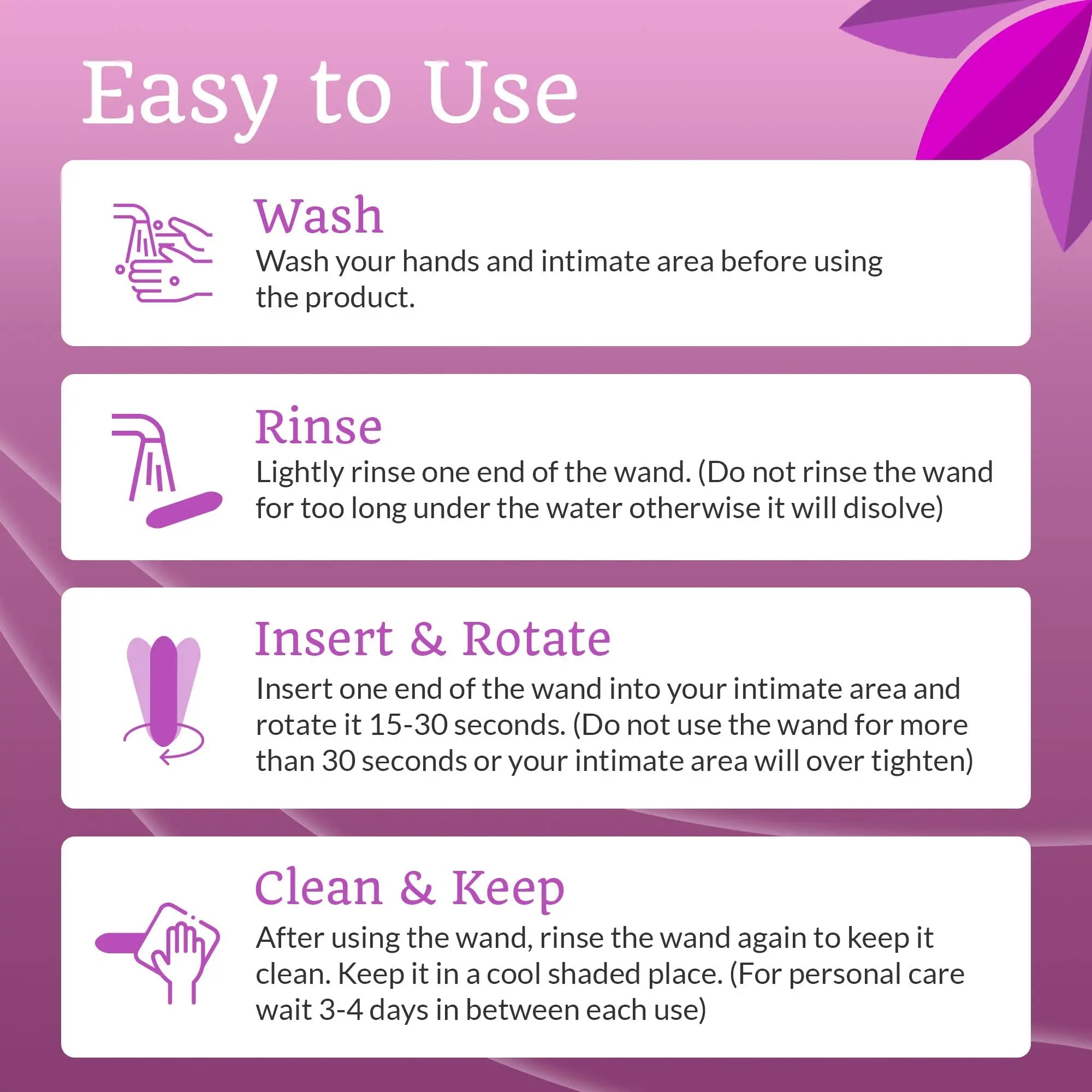 Wonder Co. - Wonder Wand, Upgraded Feminine Care Support, Fast-Acting Wand Essential WONDER CO. Au supplements