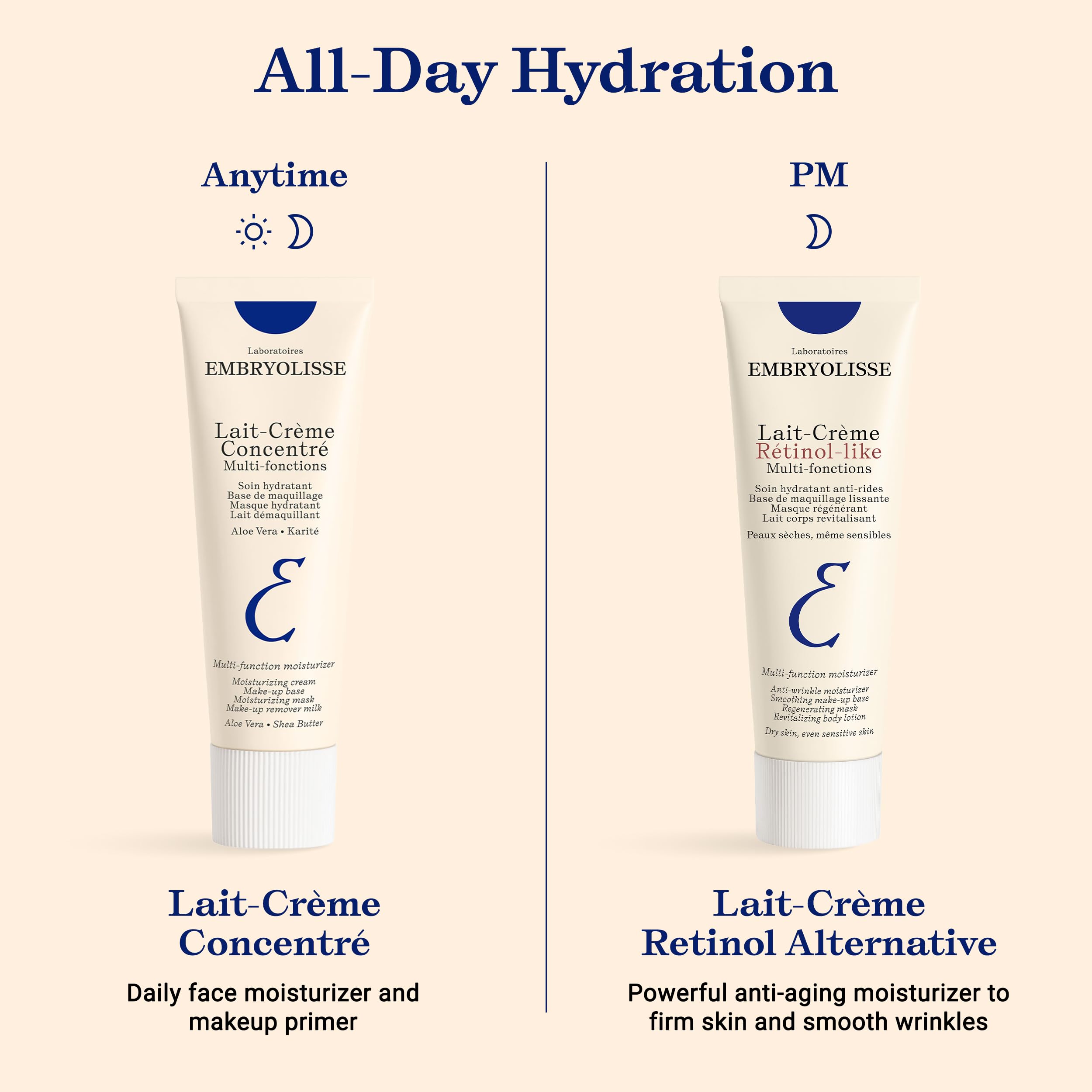 Embryolisse Lait-Crème Concentré Face Moisturizer and Makeup Primer, French Face Cream With Shea Butter & Aloe Vera, 1.01 Fl Oz Embryolisse Au supplements