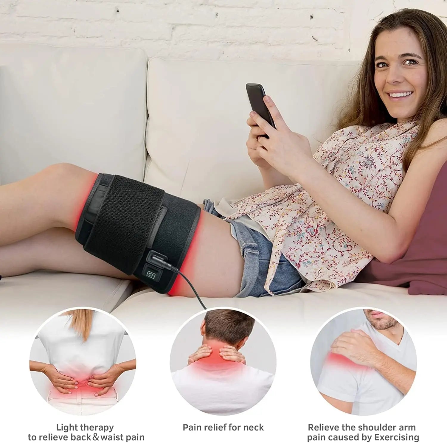 UTK Red Light Therapy Pad for Body Pain Relief, LED 660＆850nm Wearable Wrap Deep Therapy UTK Au supplements