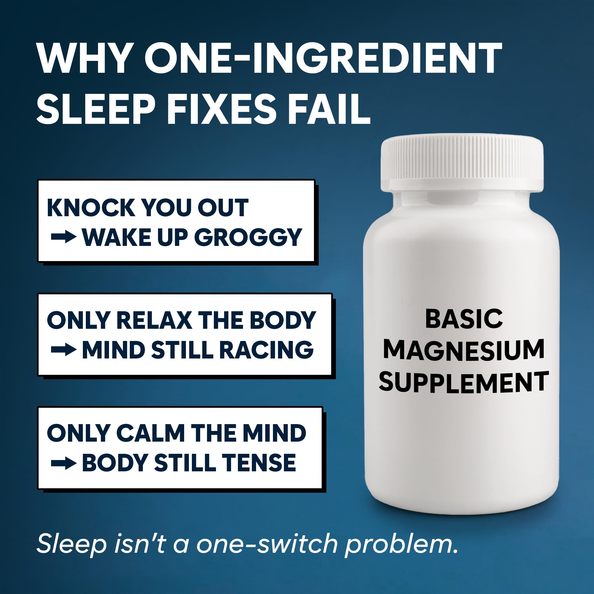 Natural Chelated Magnesium Glycinate Sleep Aid - Melatonin-Free Sleep & Stress Relief with KSM-66 Ashwagandha, GABA, L-Theanine & Chamomile for Muscle Relaxation - Made in USA - 90 Capsules Facime Au supplements