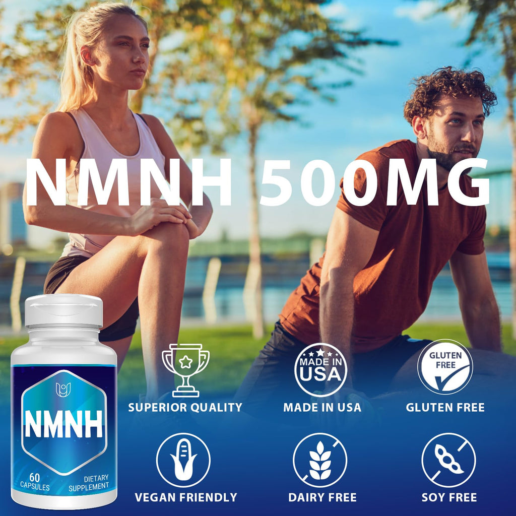 NMNH (Dihydronicotinamide Mononucleotide), NAD Supplement to Boost NAD+ Levels as We Age (May Be More Effective Than Nicotinamide Riboside), NMNH Supplement for Anti-Aging, 60 Capsules (60 Servings) Ucessuyy Au supplements