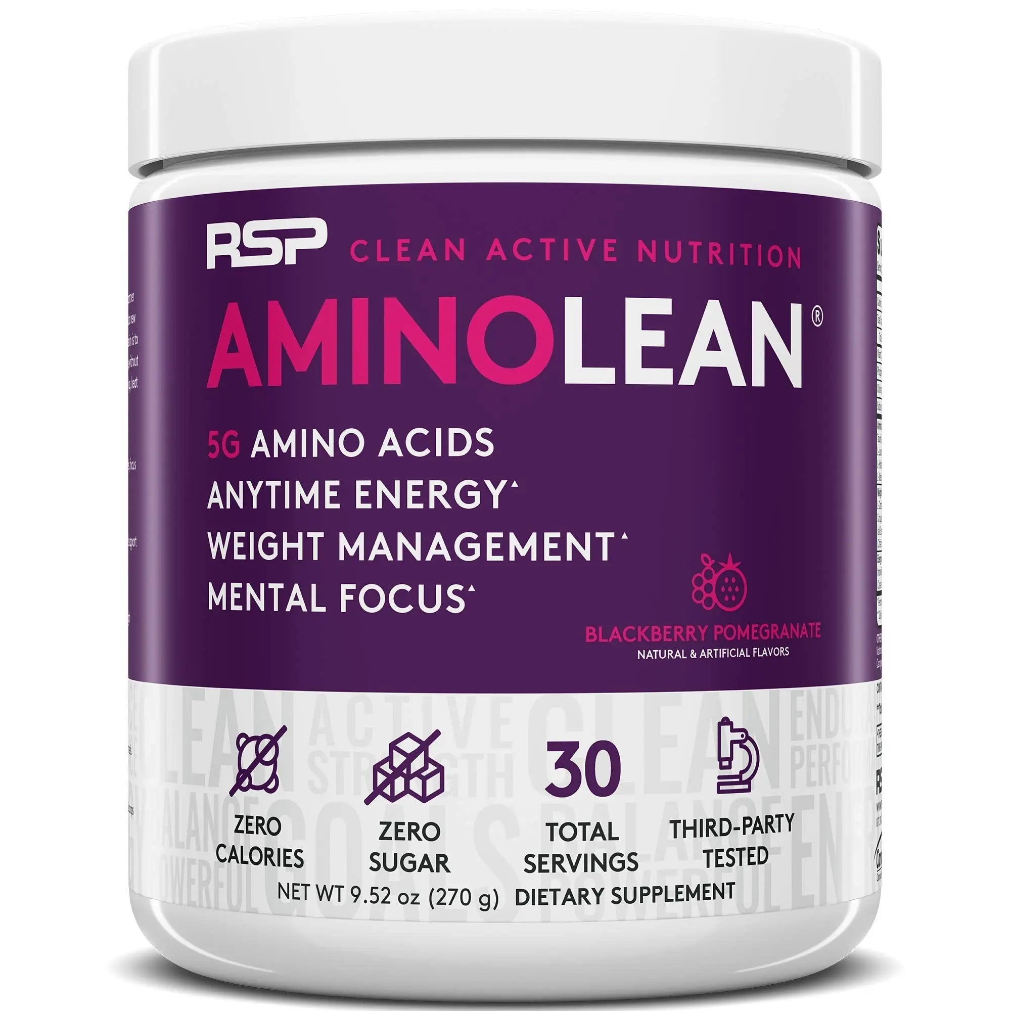 RSP NUTRITION AminoLean Pre Workout Energy (BlackBerry Pomegranate 30 Servings) RSP NUTRITION Au supplements