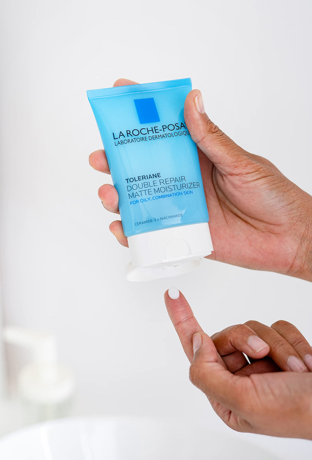 La Roche-Posay Toleriane Double Repair Matte Face Moisturizer, Daily Moisturizer For Oily Skin