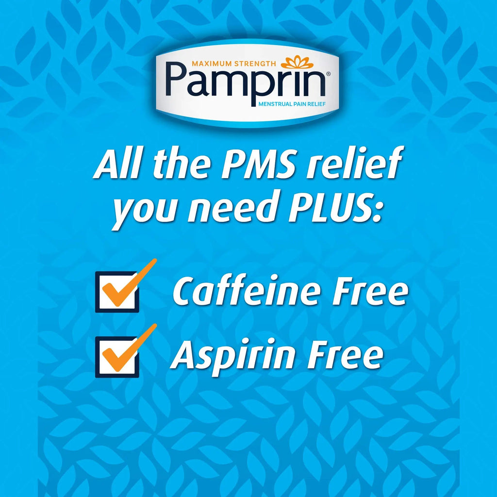 Pamprin Multi-Symptom Formula, with Acetaminophen, Menstrual Period Symptoms Relief Including Cramps Pamprin Au supplements