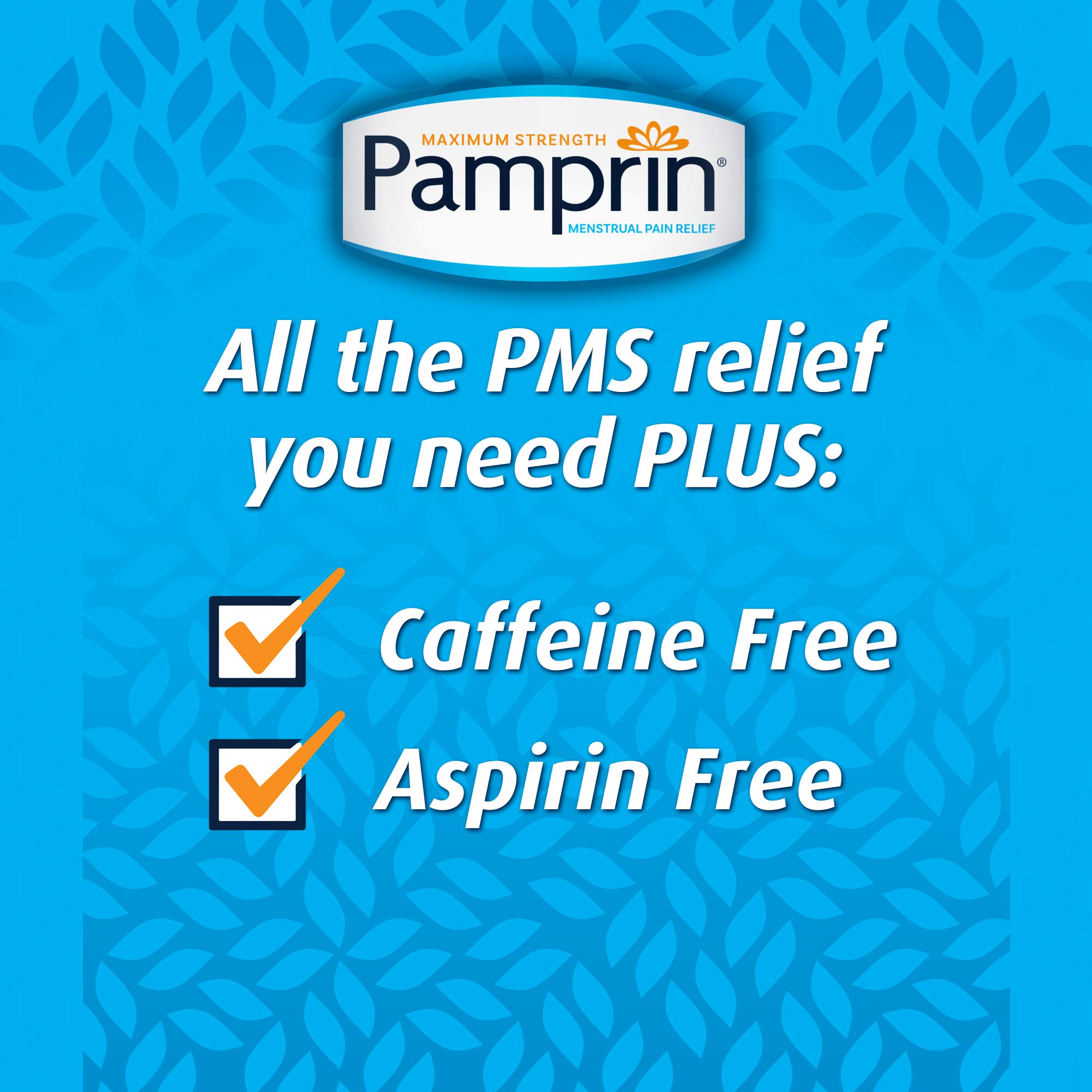 Pamprin Multi-Symptom Formula, with Acetaminophen, Menstrual Period Symptoms Relief including Cramps, Pain, Irritability and Bloating, 40 Caplets (Pack of 5) Pamprin Au supplements