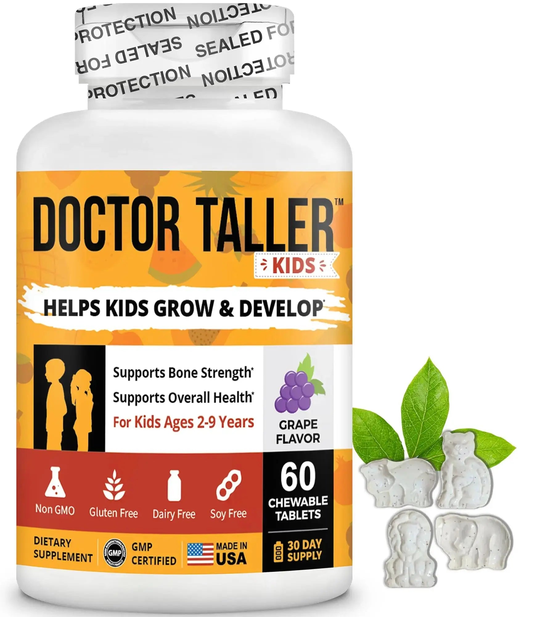 NuBest Doctor Taller Kids - Kids Multivitamins, Toddler Vitamins - Support Healthy, Immunity and Bone Strength for Ages 2 to 9 NuBest Au supplements