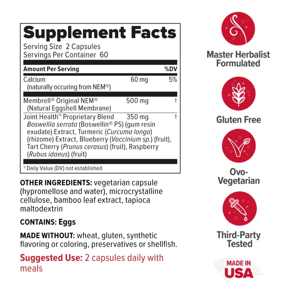 Redd Remedies, Joint Health Advanced, Helps Strengthen Connective Tissue and Cartilage, Fast-Acting Comfort with Boswellia Serrata and Turmeric, 120 Vegetarian Capsules Redd Remedies Au supplements
