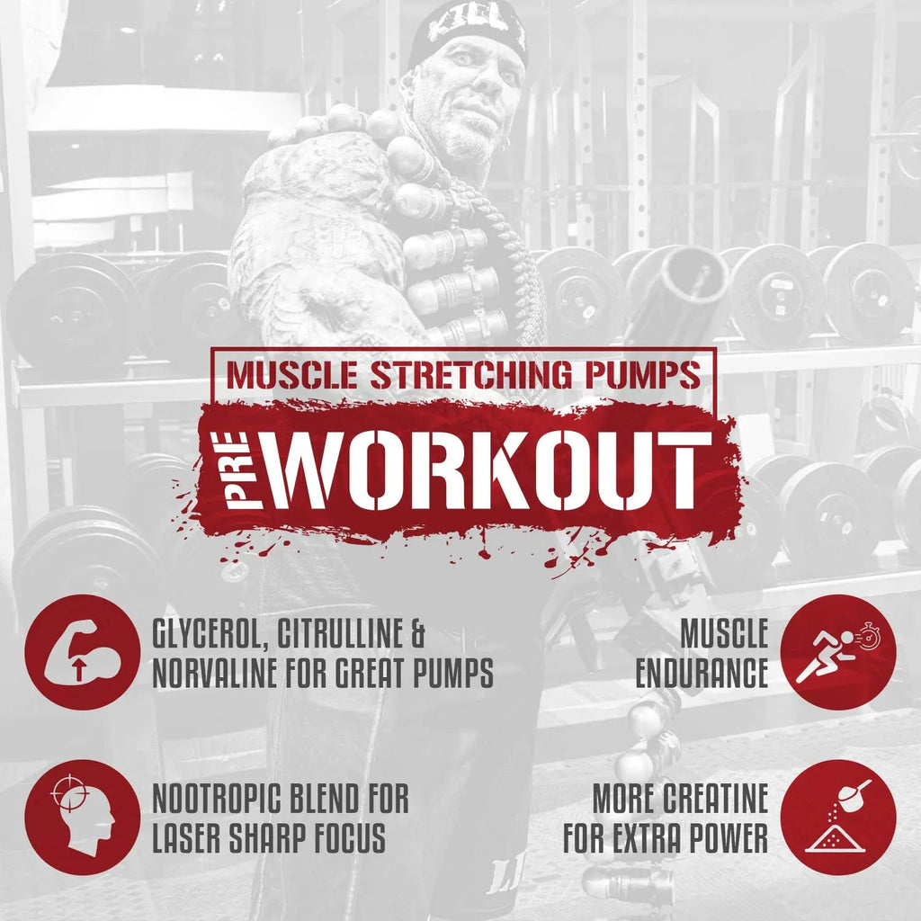 5% Nutrition Rich Piana Kill It Reloaded High Stim Pre-Workout | Ultra Energy, Focus 5% Nutrition Au supplements