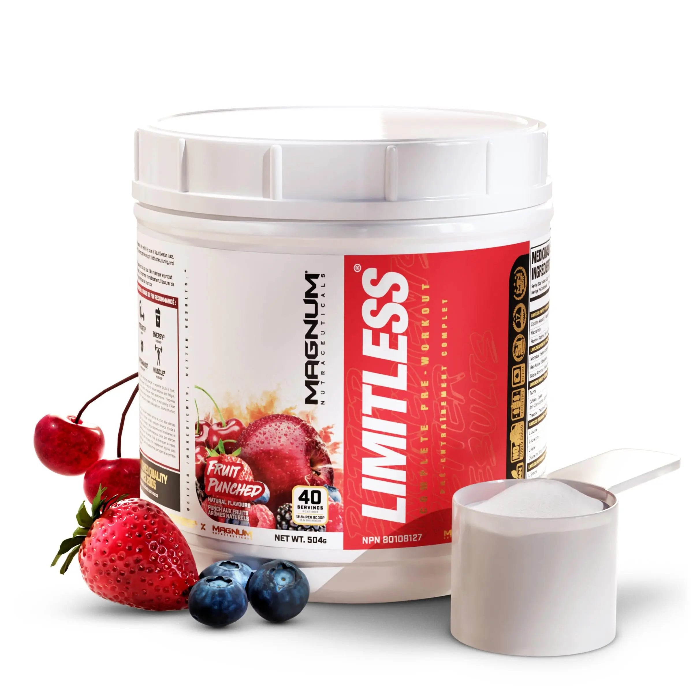 LIMITLESS Magnum 504g - Muscle Workout Powder, Sport Pre Workout for Men and Women LIMITLESS Au supplements