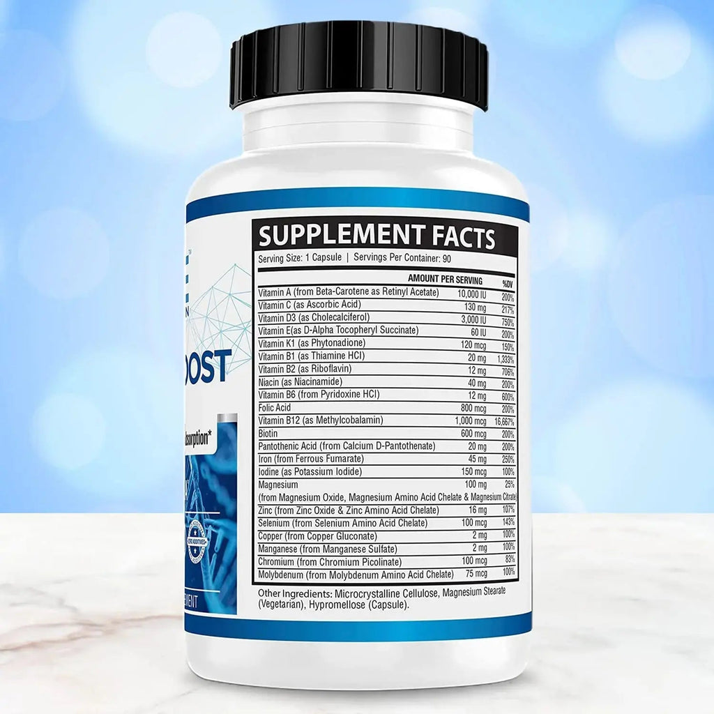 Bariatric Boost One-A-Day Multivitamin 90 Day Supply with 45mg Iron Post Gastric Bypass Sleeve Surgery | Non-GMO, Gluten Free, Bariatric Multivitamin Made in USA | ACE NUTRITION Au supplements