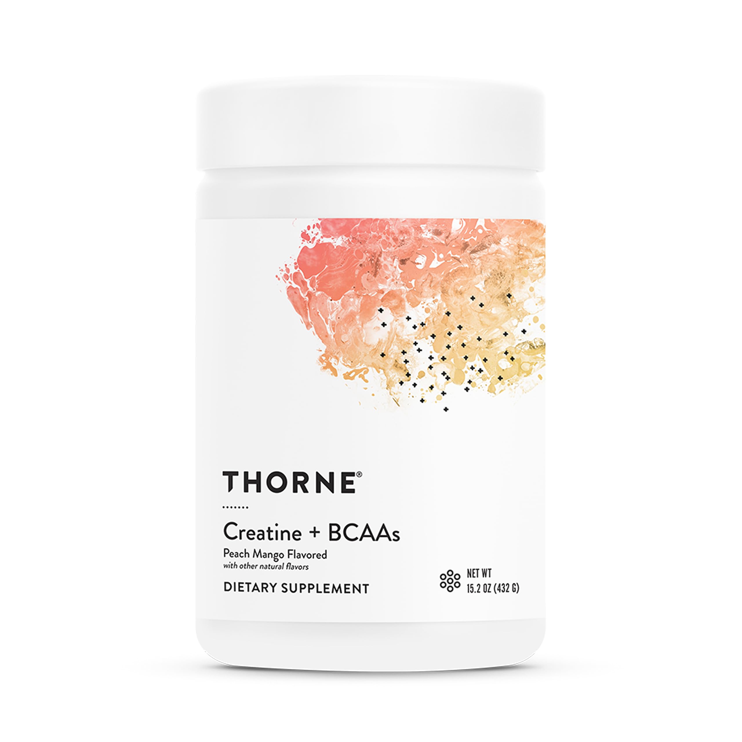 THORNE - Creatine + BCAAs - Micronized Creatine Monohydrate + BCAA Powder - Support for Muscles, Exercise Endurance & Recovery* - for Women & Men - Peach Mango - NSF Certified for Sport - 30 Servings THORNE Au supplements